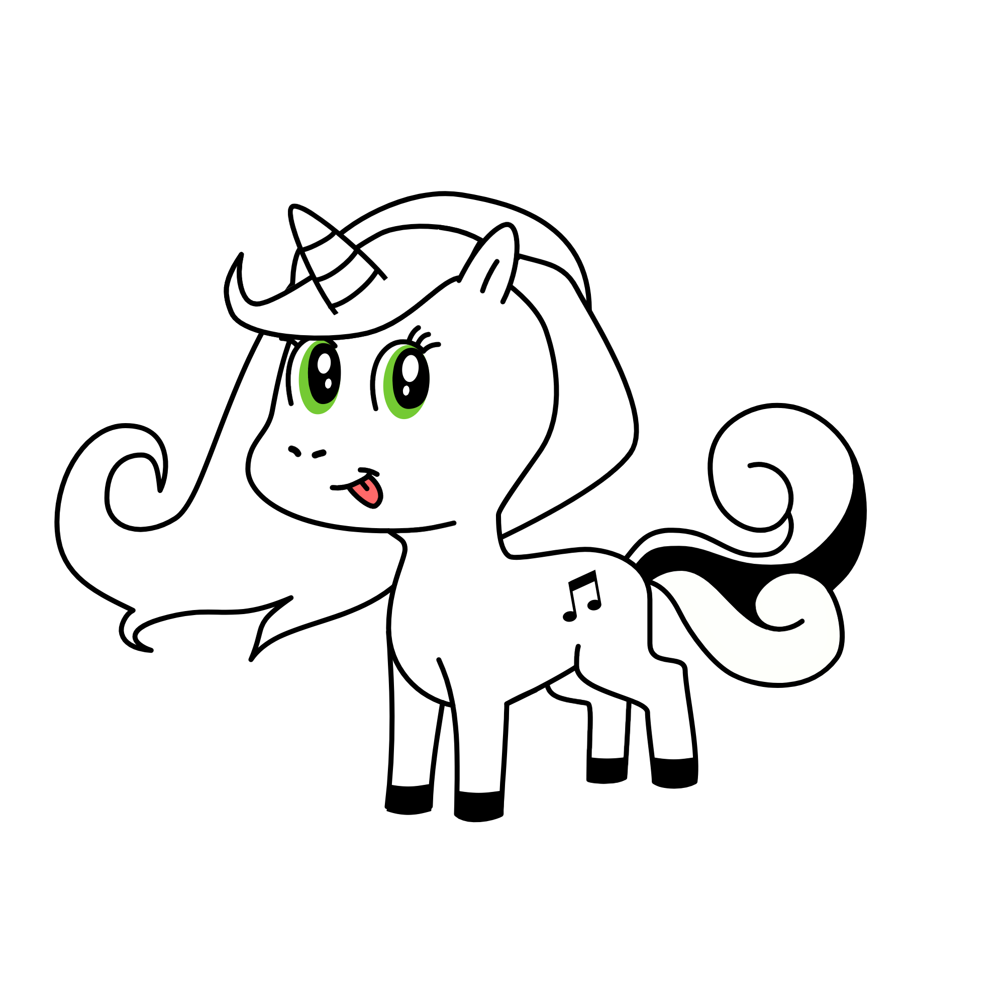 Funny, the unicorn