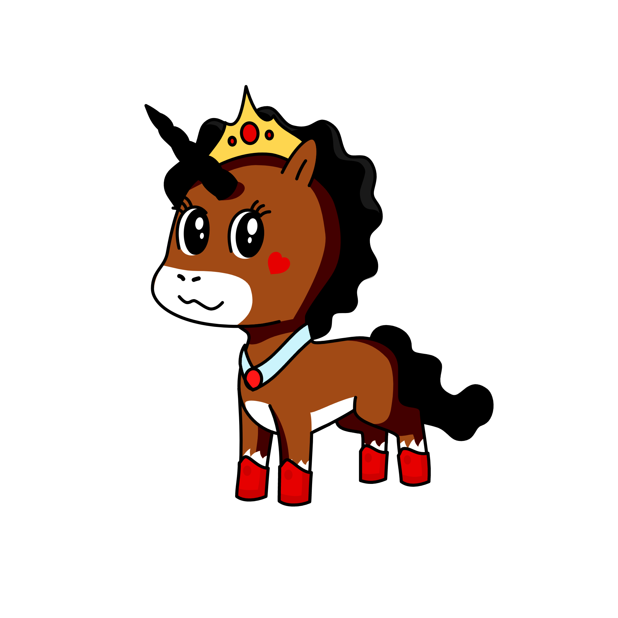 Gold, the unicorn