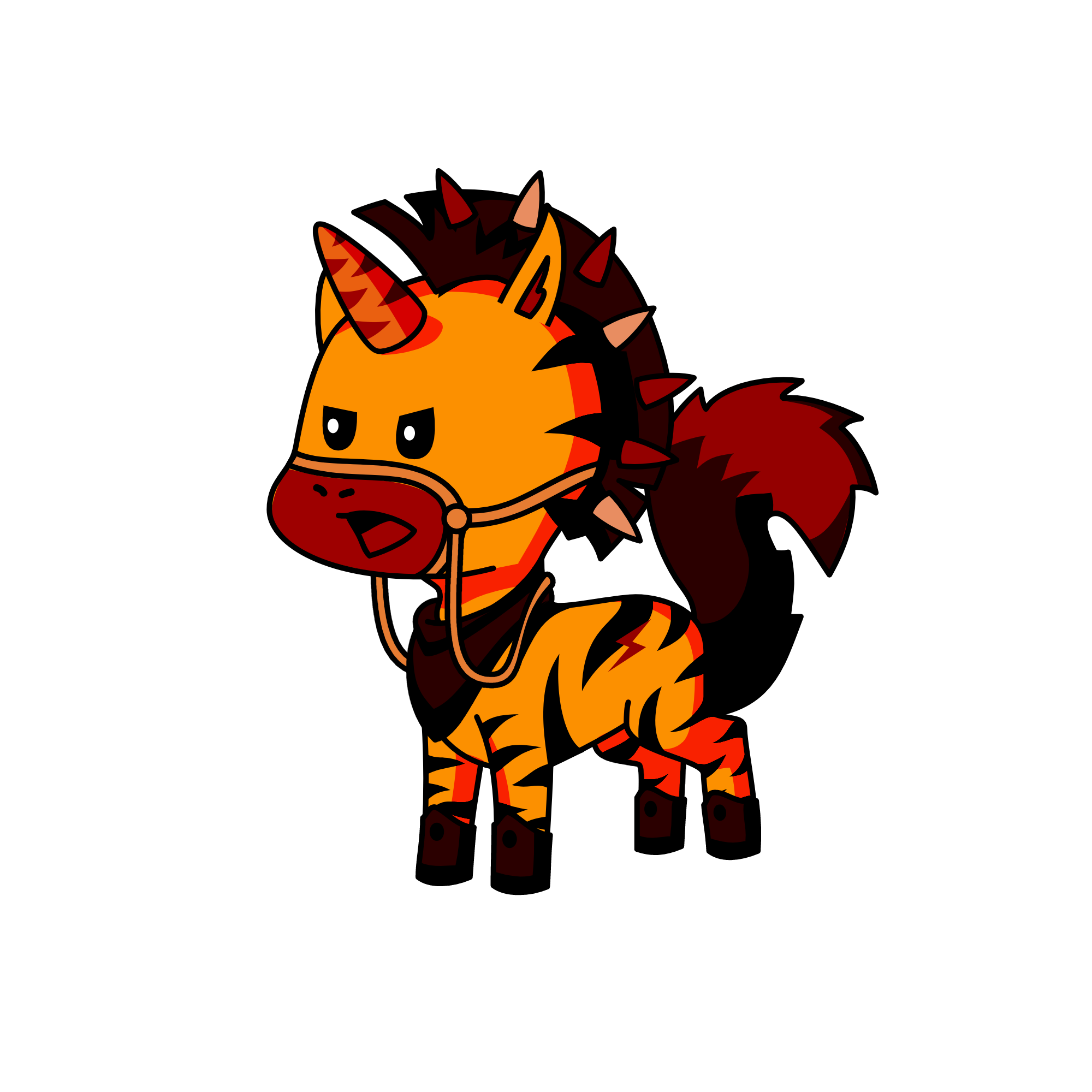 red, the unicorn