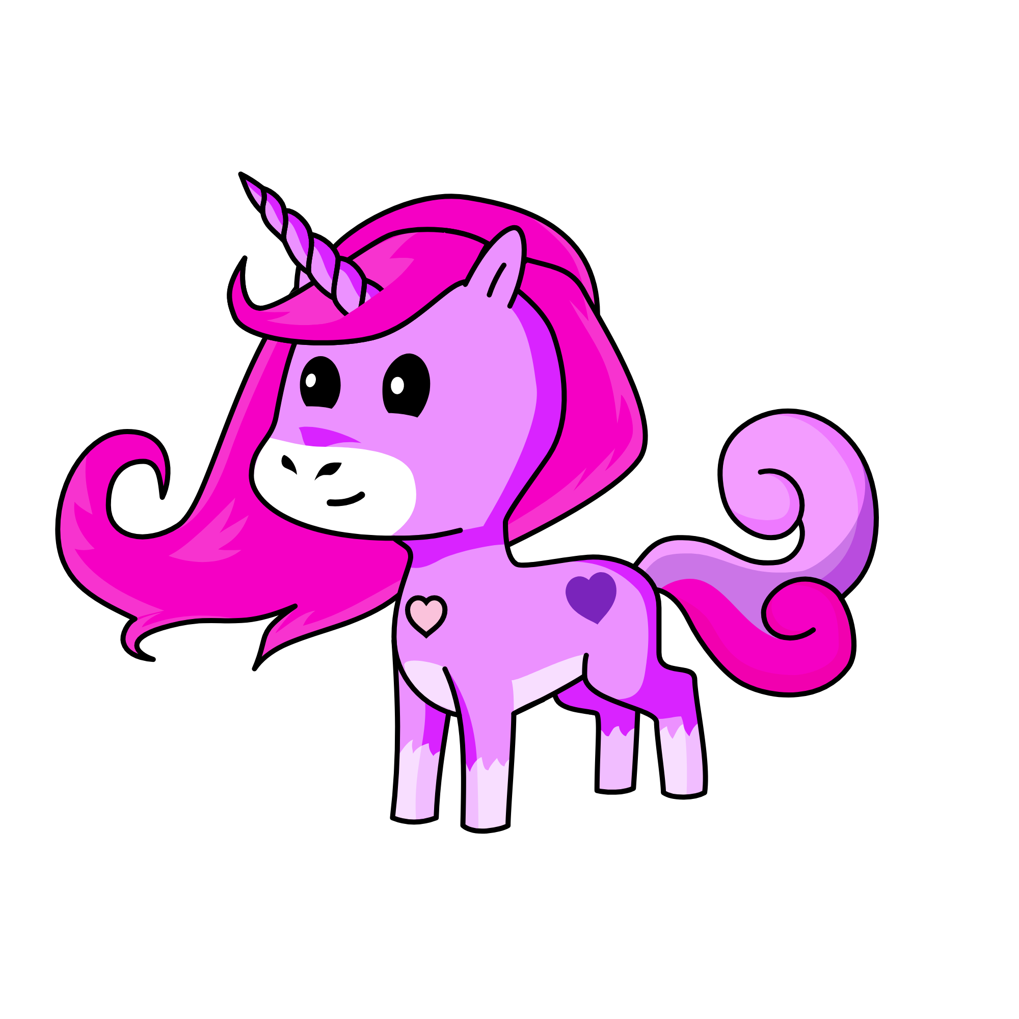 gülpembe, the unicorn