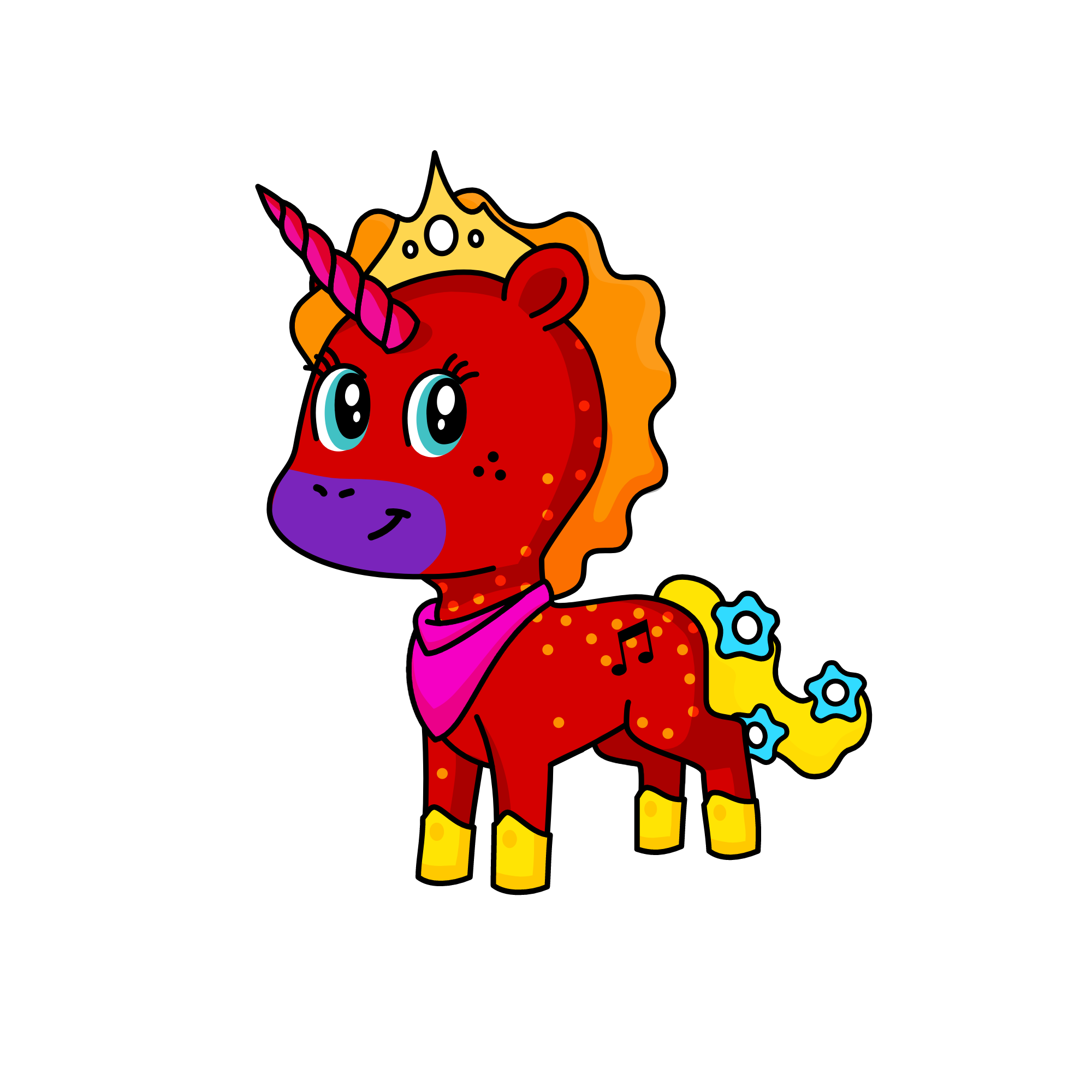Dot, the unicorn