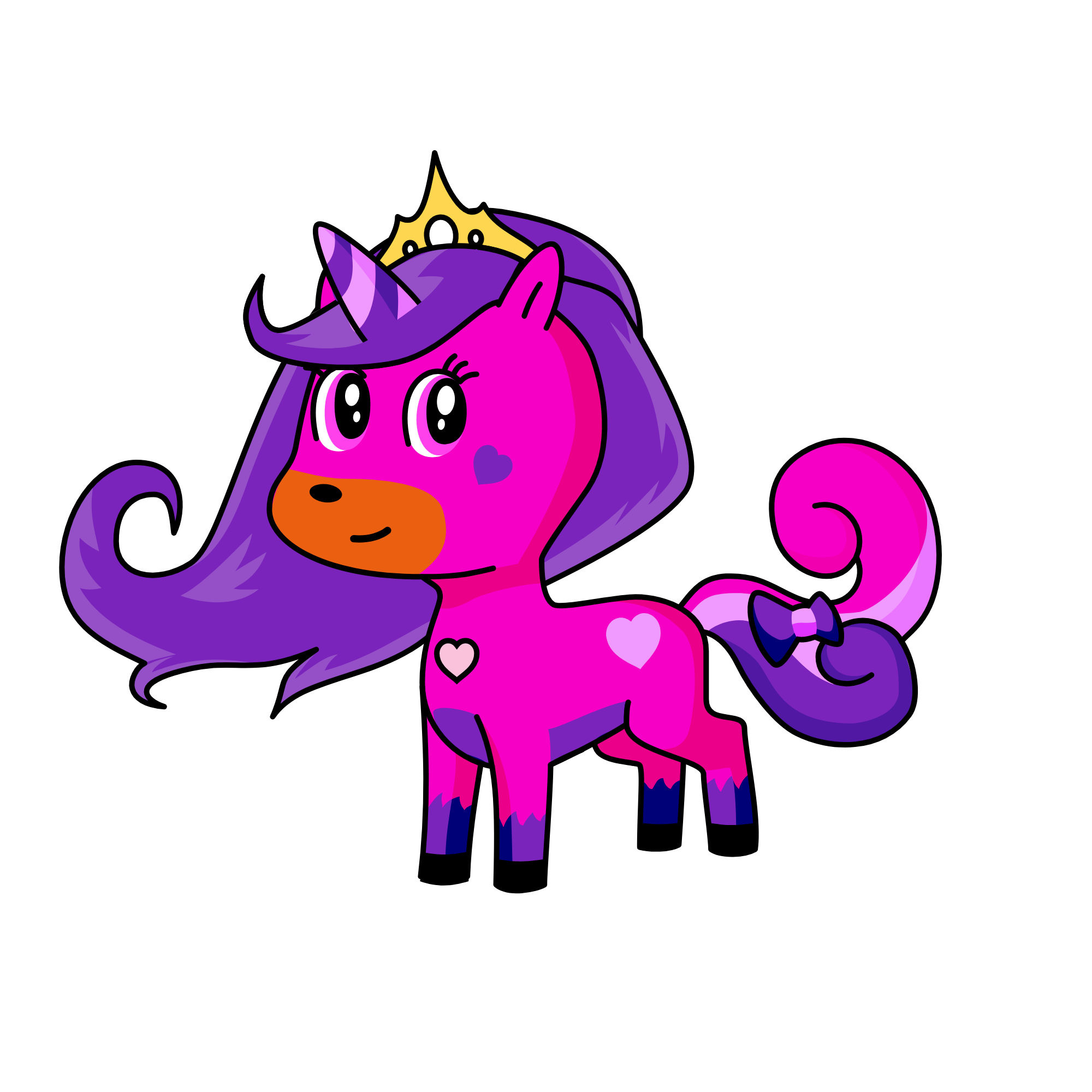 pink, the unicorn