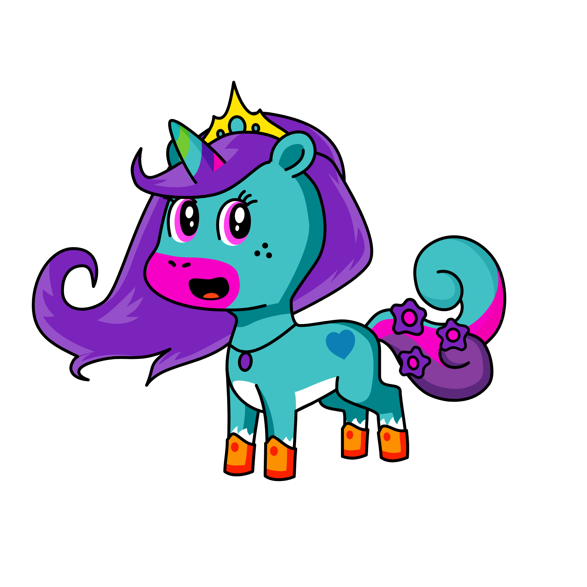 ICE QUEEN, the unicorn