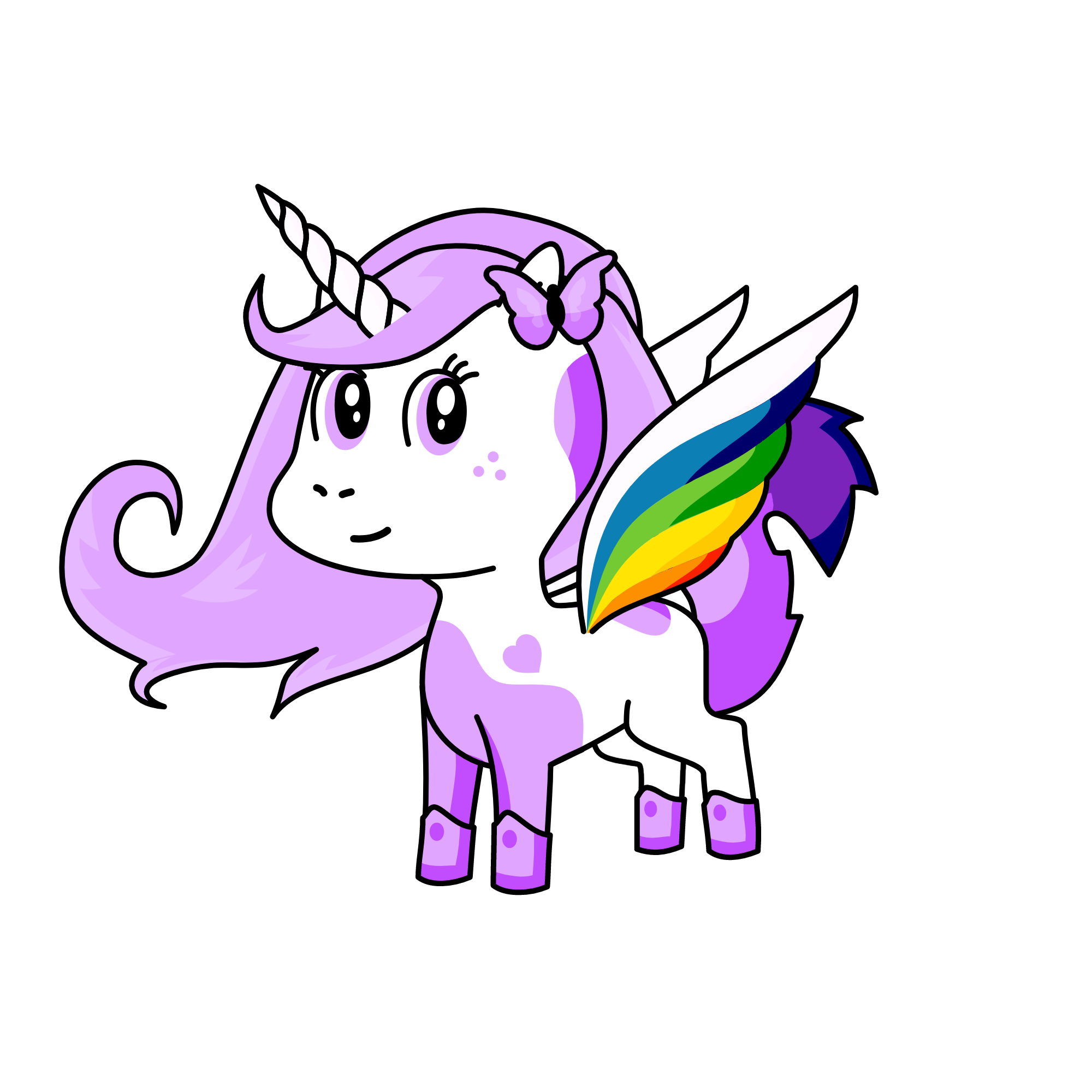 lavender / violet`s sister, the unicorn