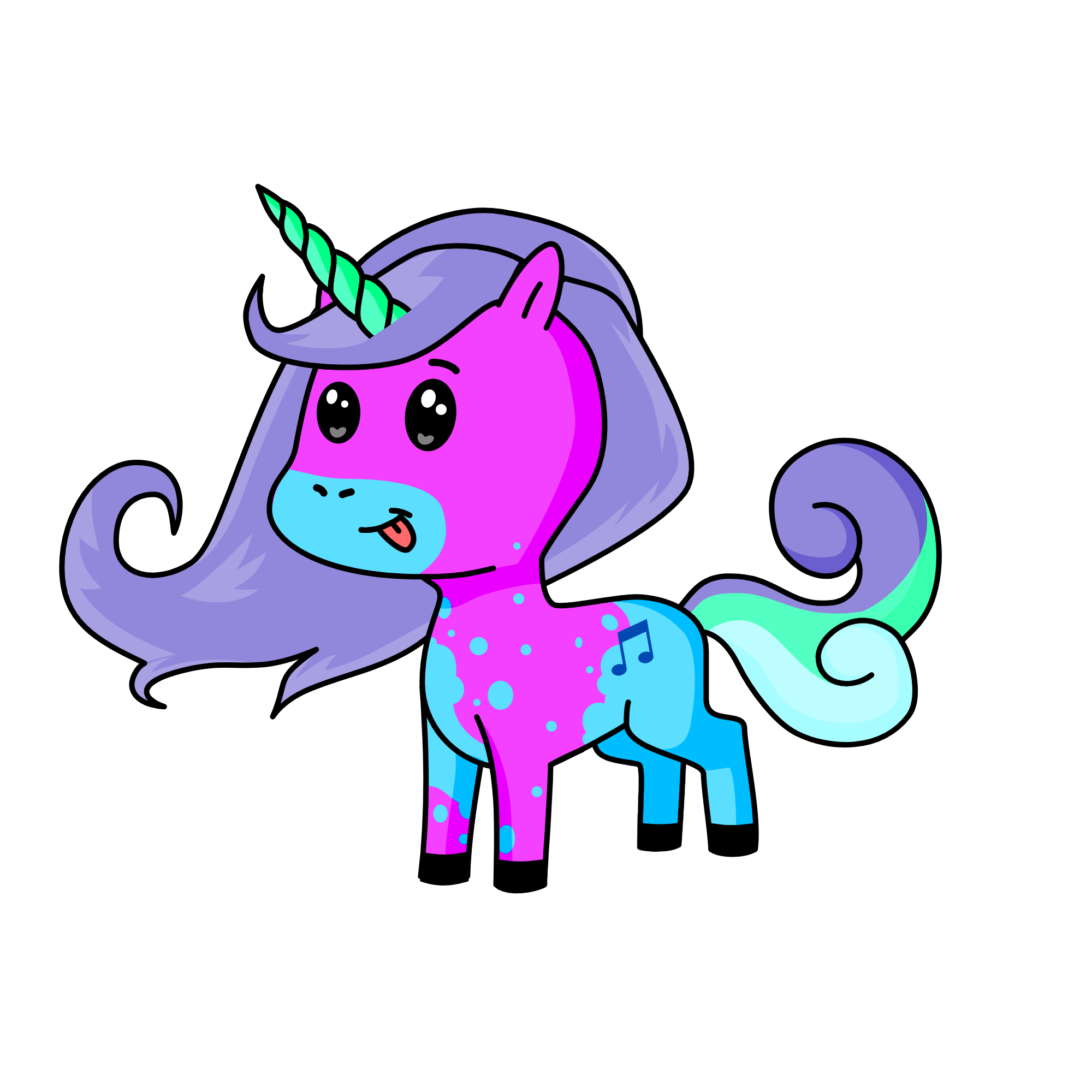 partty cannon, the unicorn