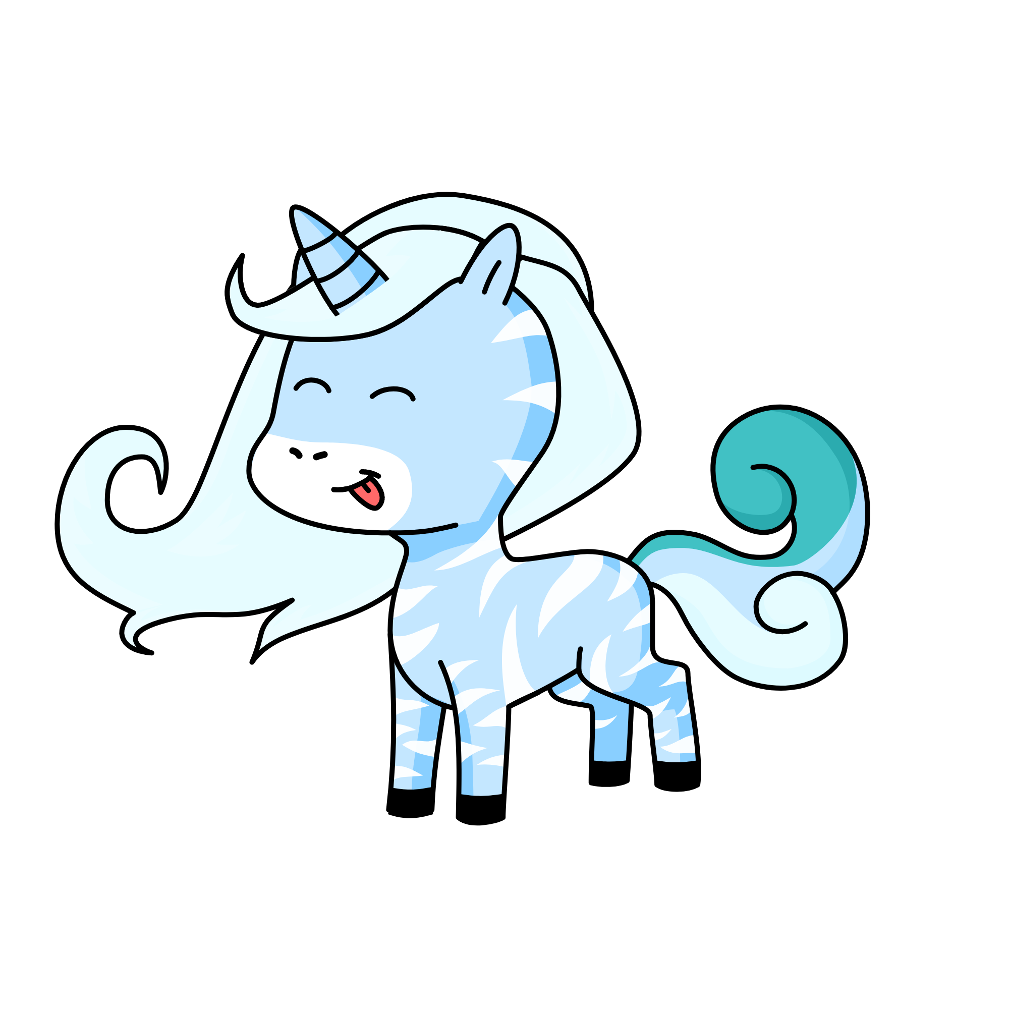 Snowy , the unicorn