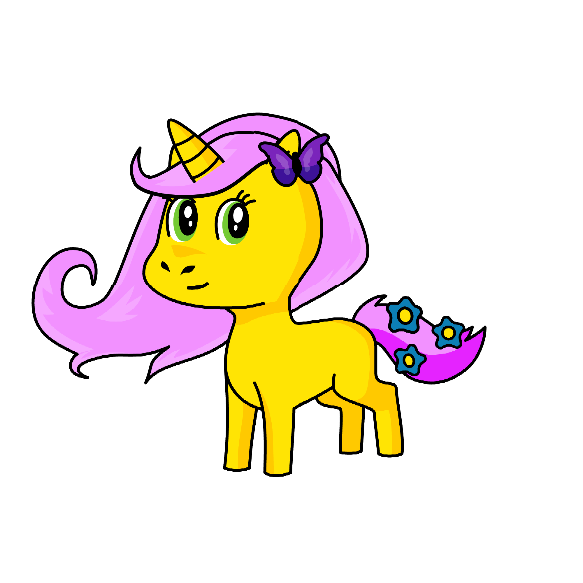 Fluttershy, the unicorn