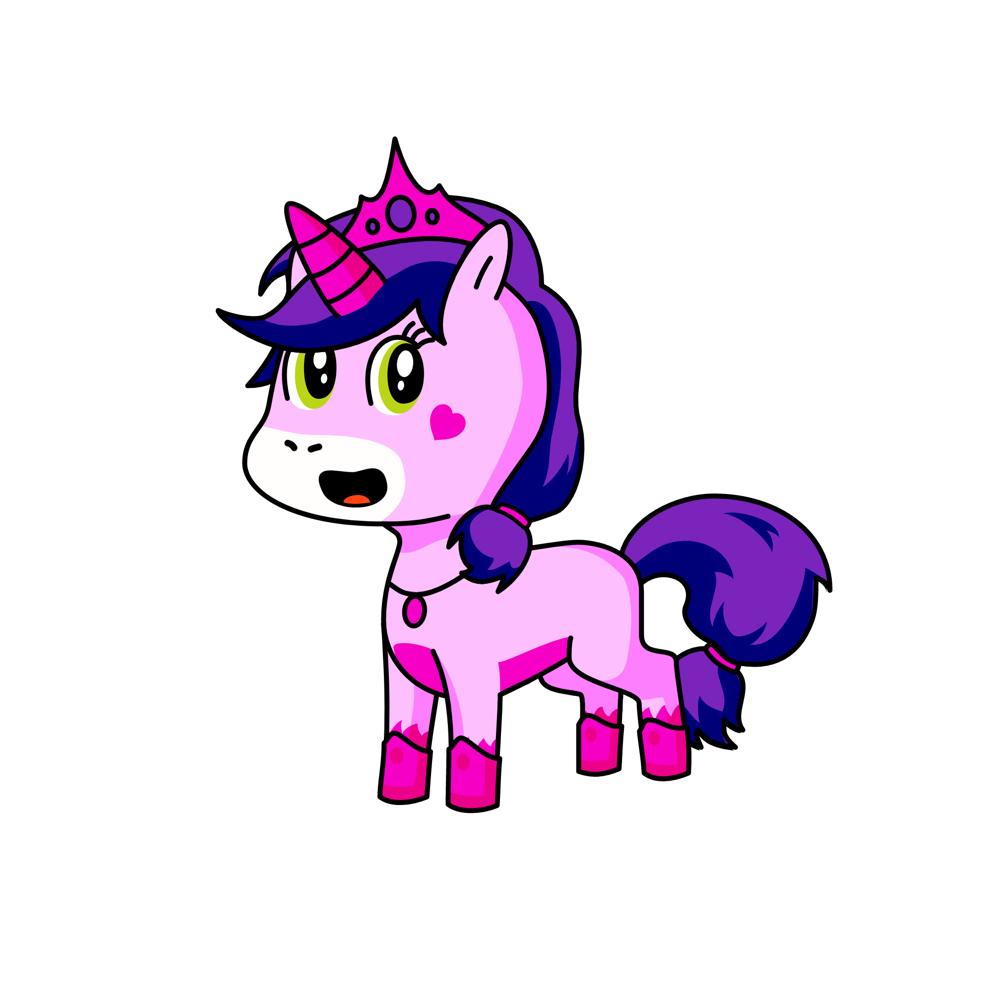 Pinky, the unicorn