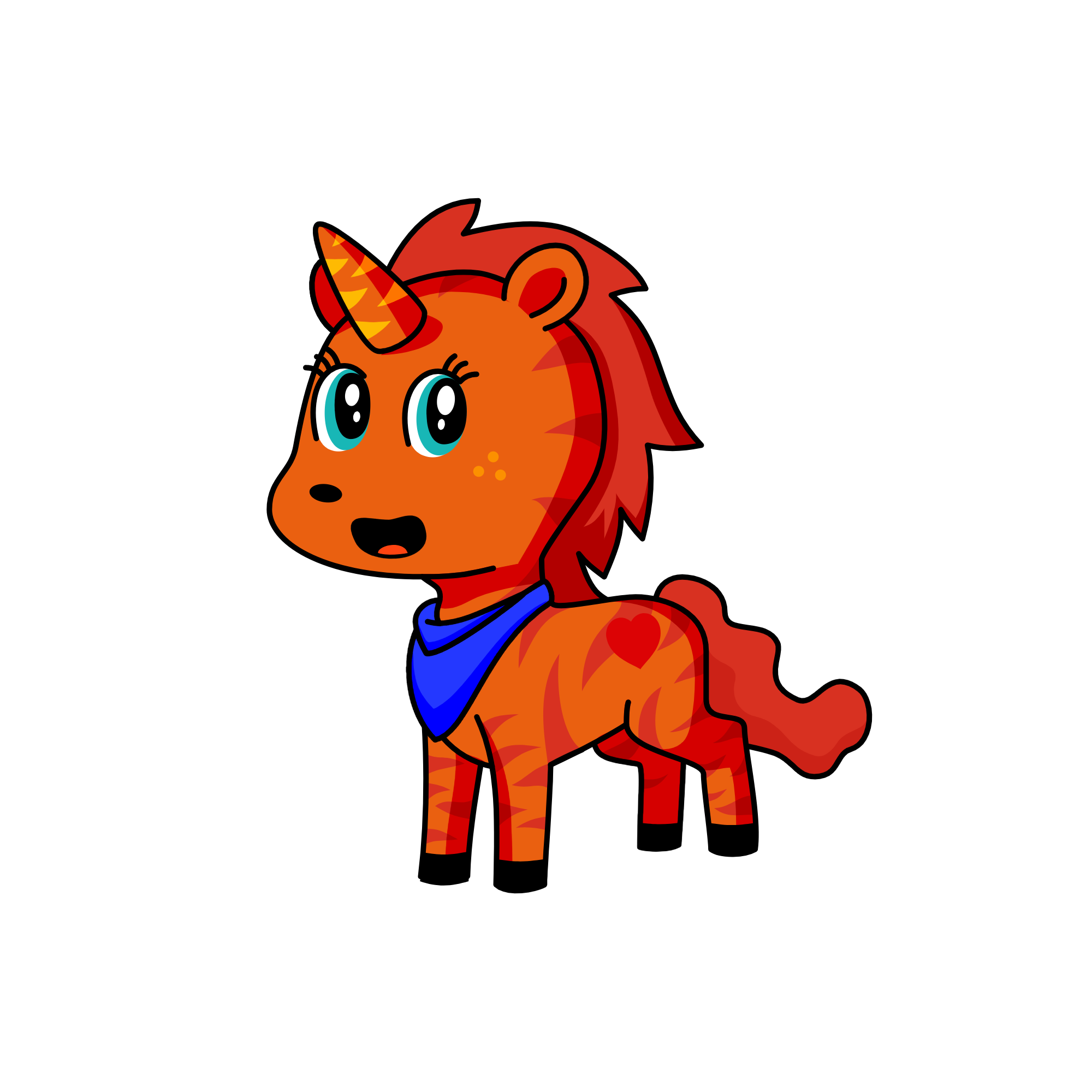 riding cawboy, the unicorn