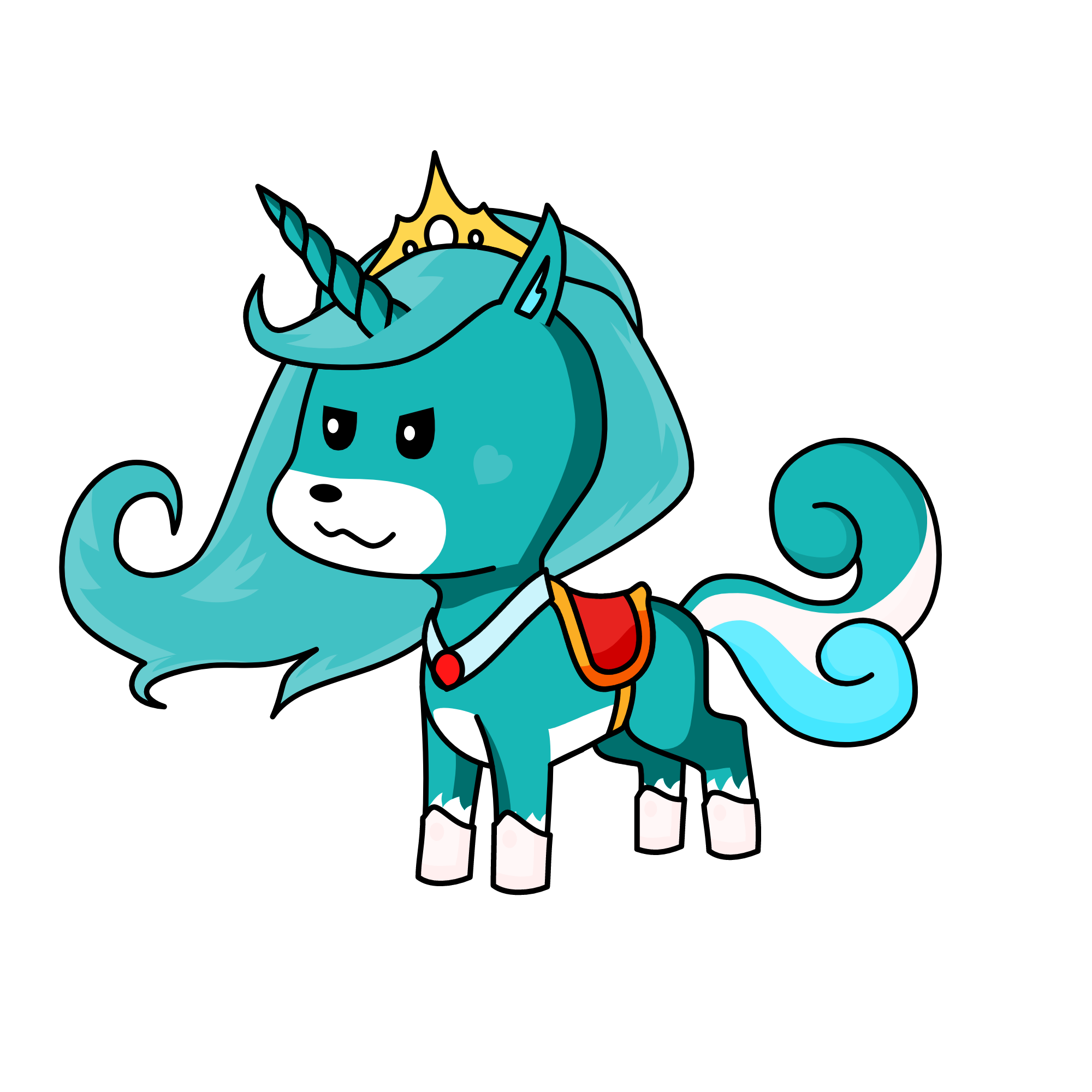 Blu, the unicorn