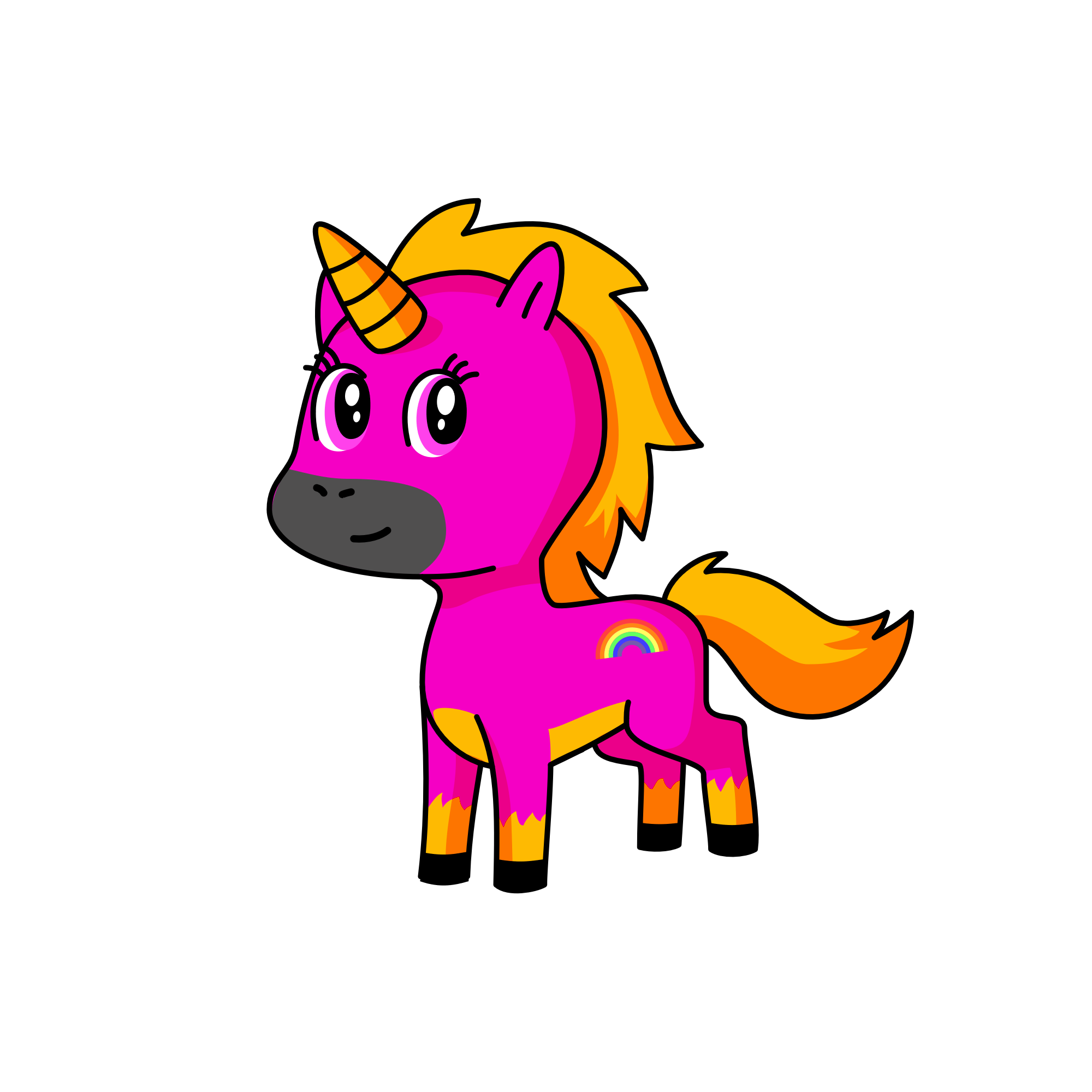 pink, the unicorn