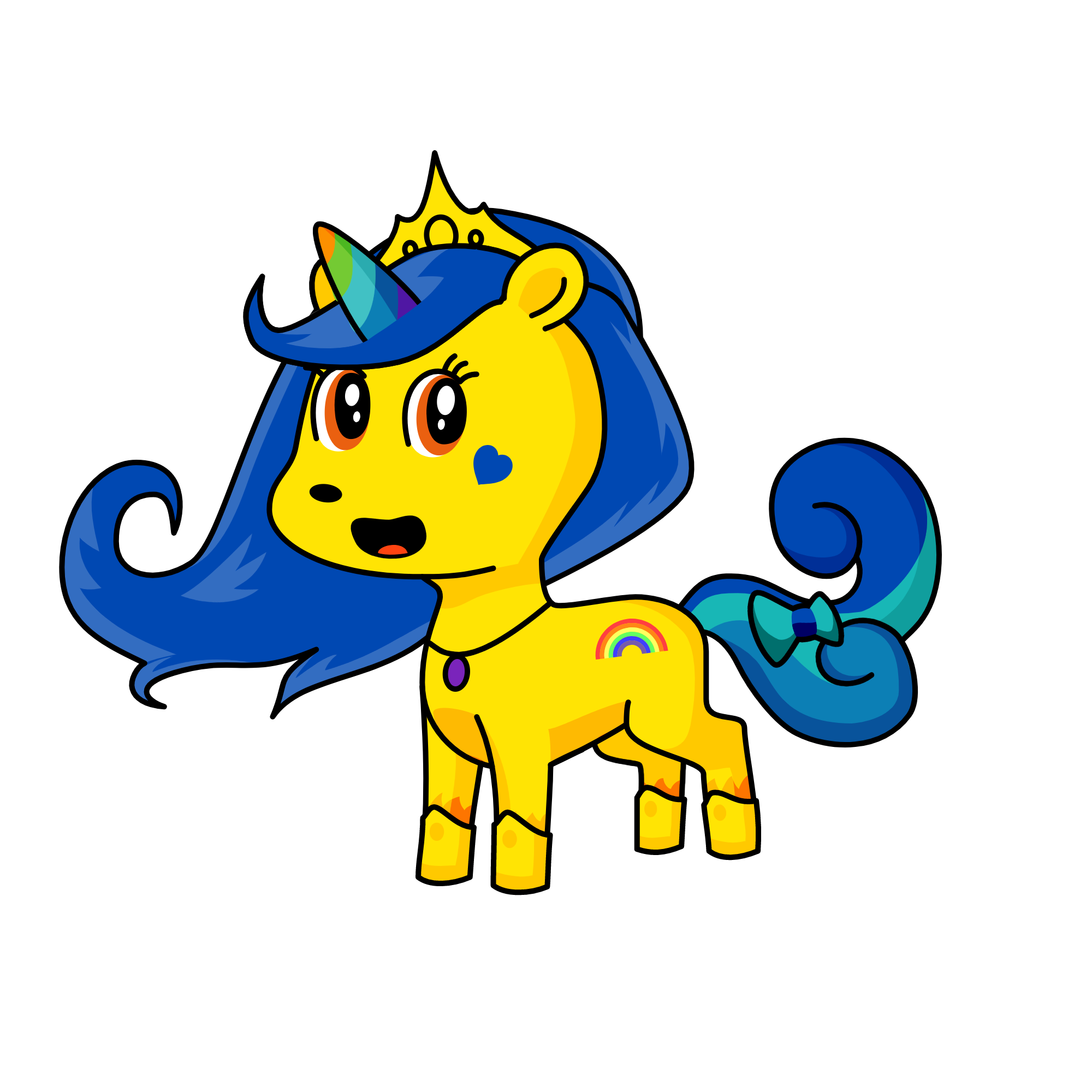 Ms. White, the unicorn