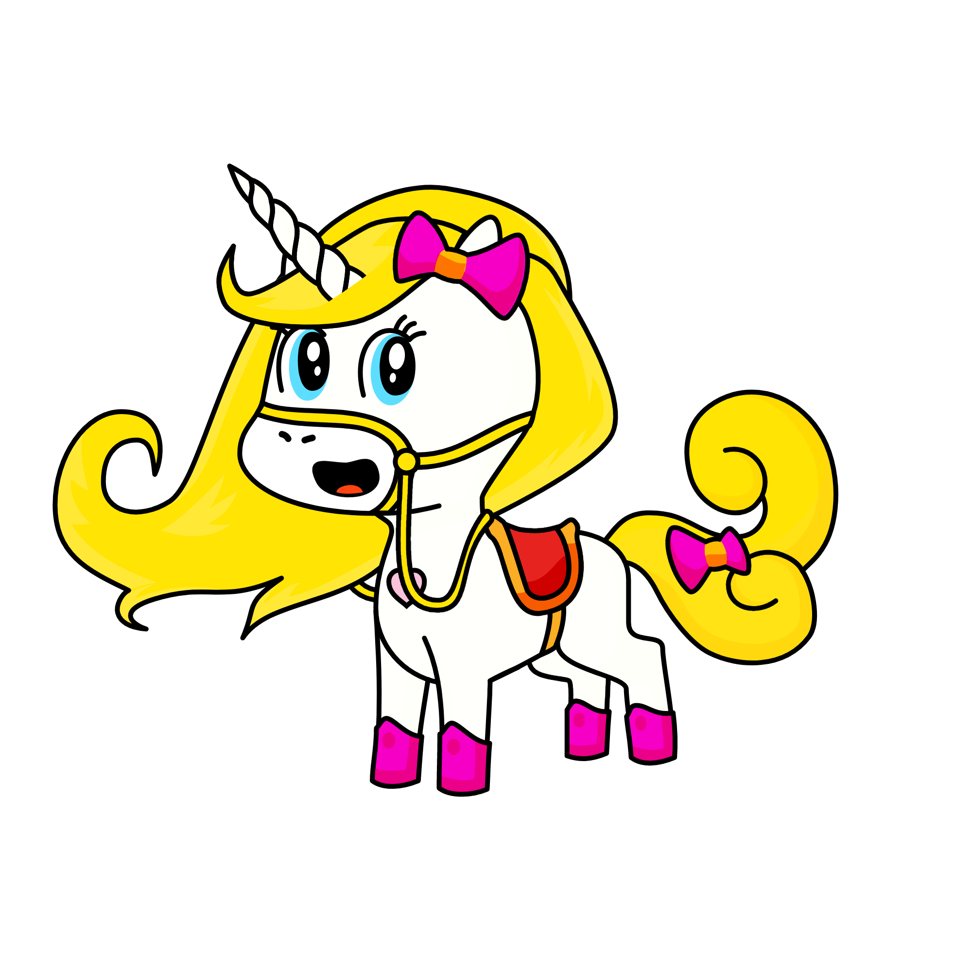 Rainbow, the unicorn