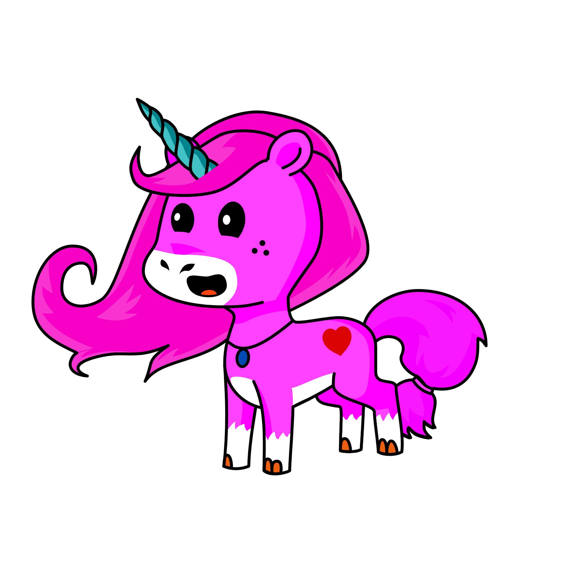 pink, the unicorn