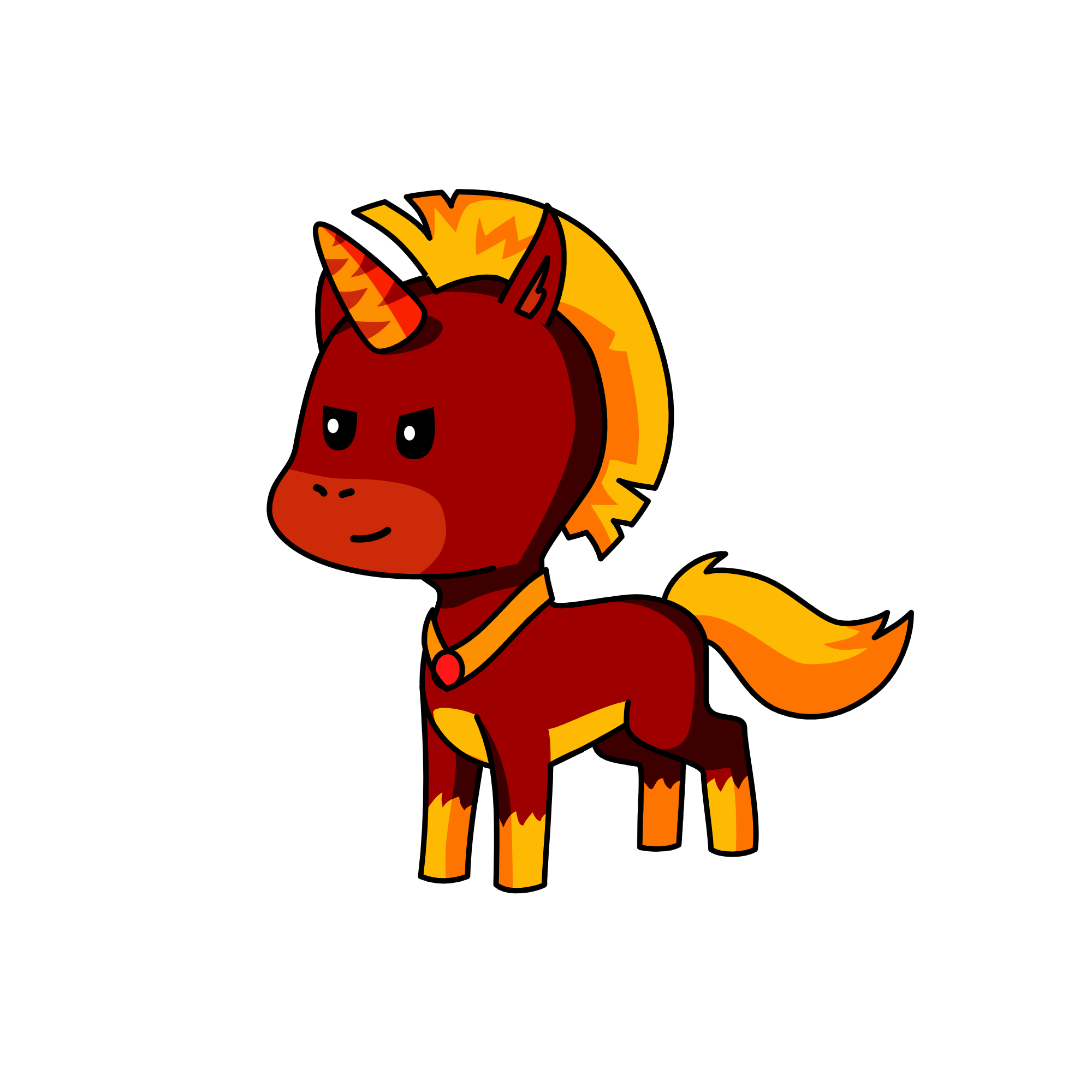 flash of fire, the unicorn