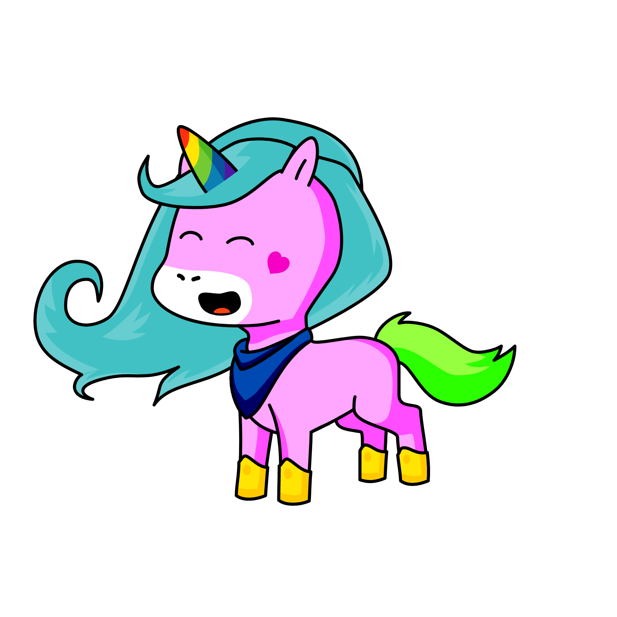 happy, the unicorn
