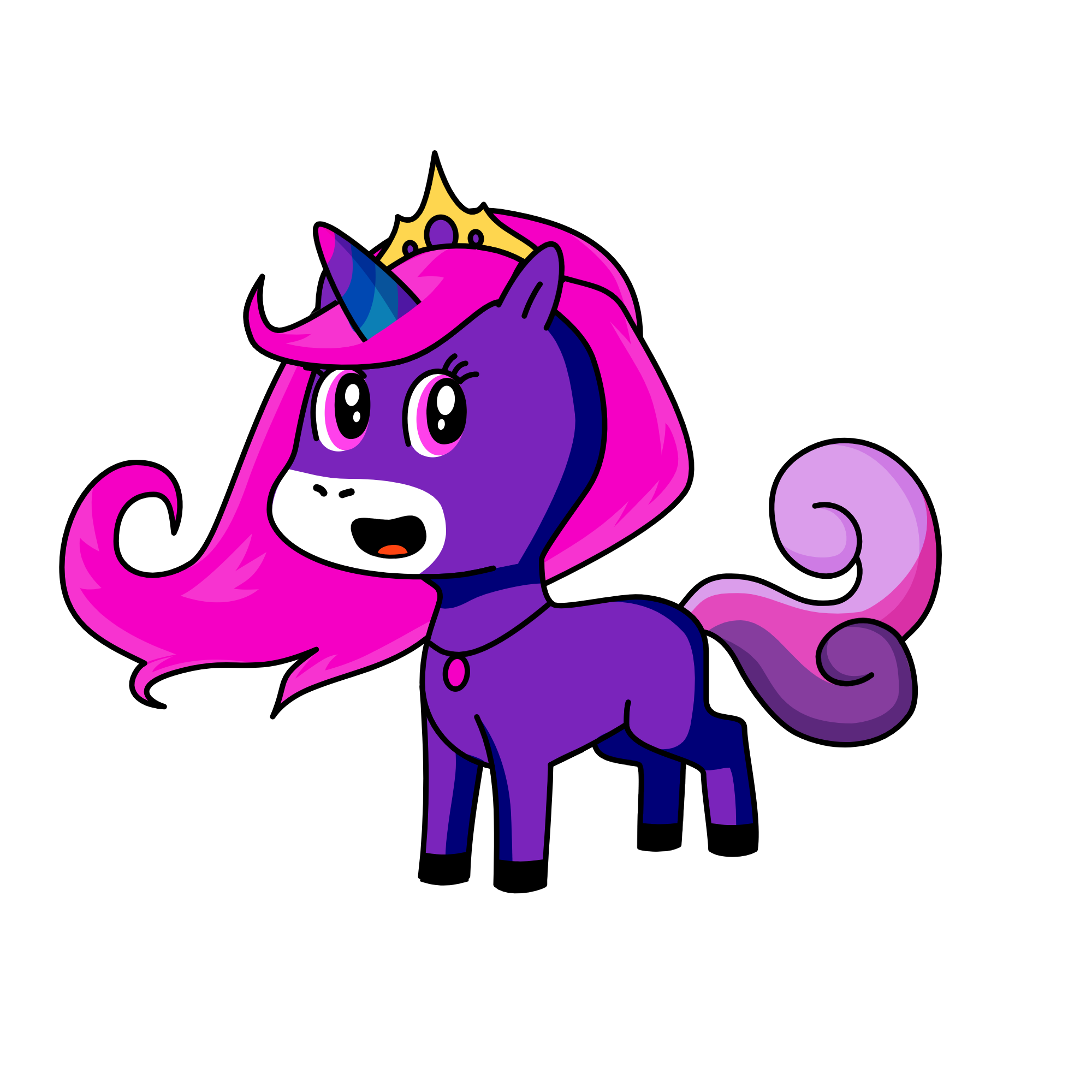 Princess of the moon, the unicorn