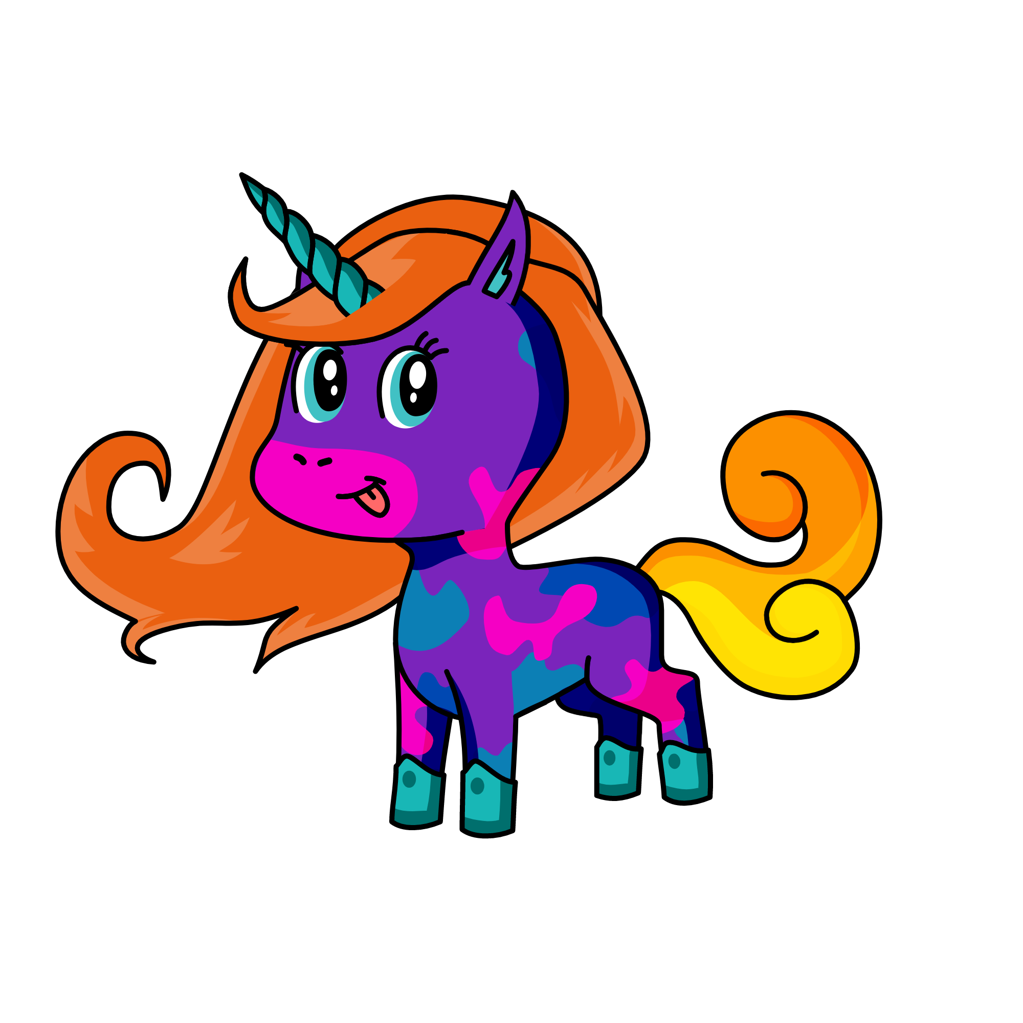 party camo, the unicorn