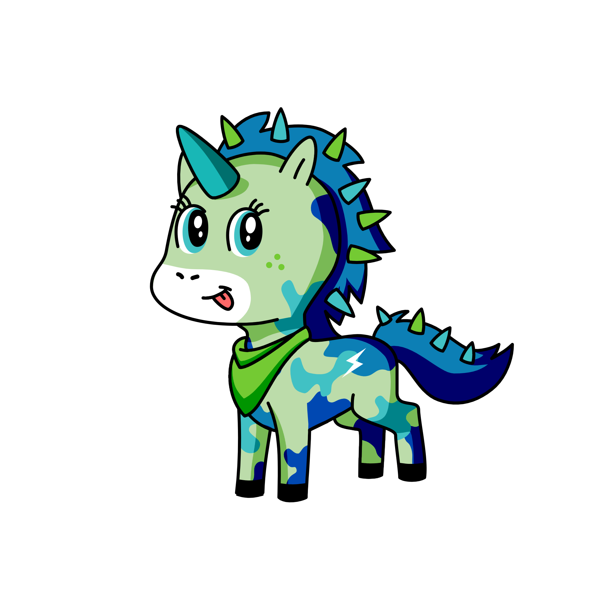Spike, the unicorn