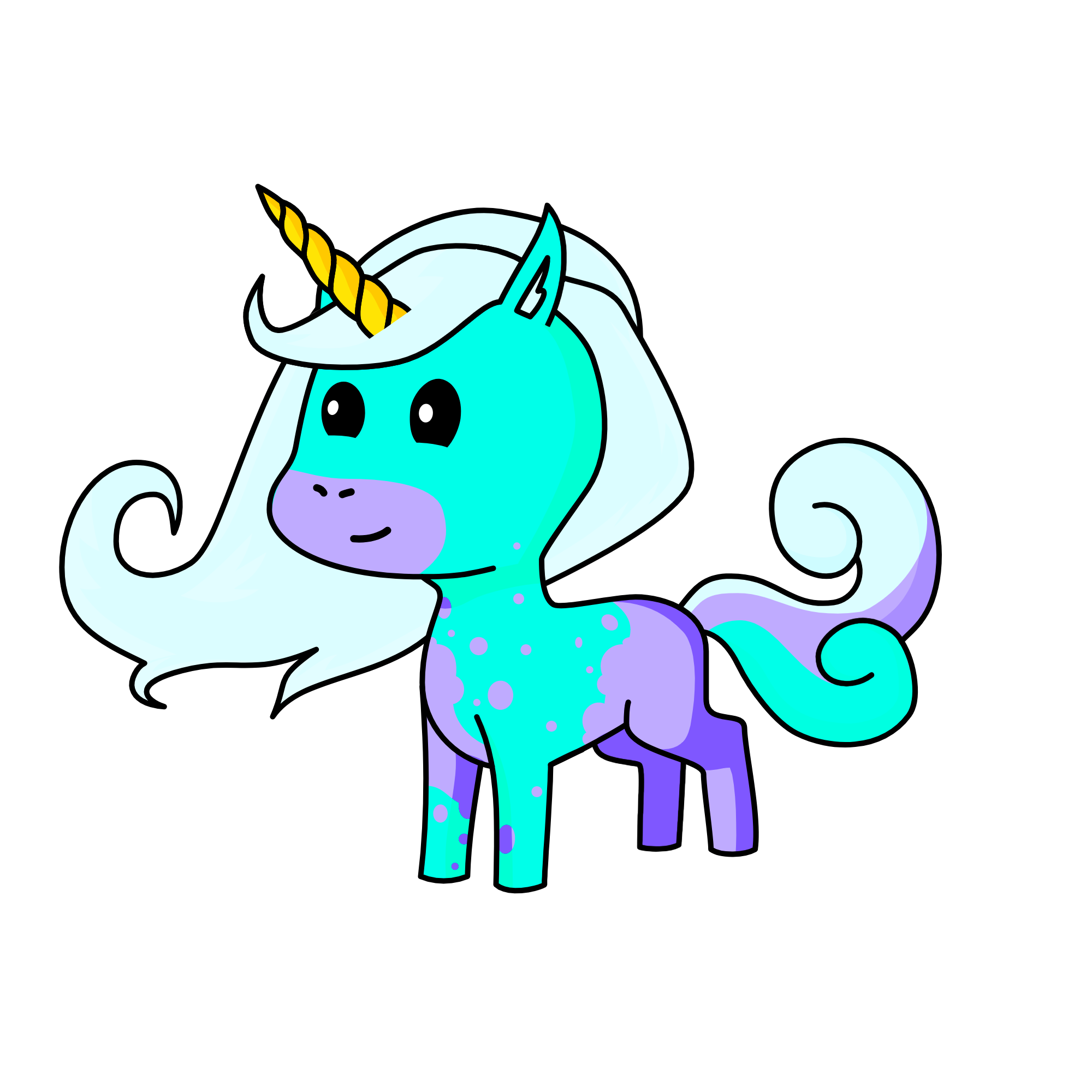winter glow, the unicorn