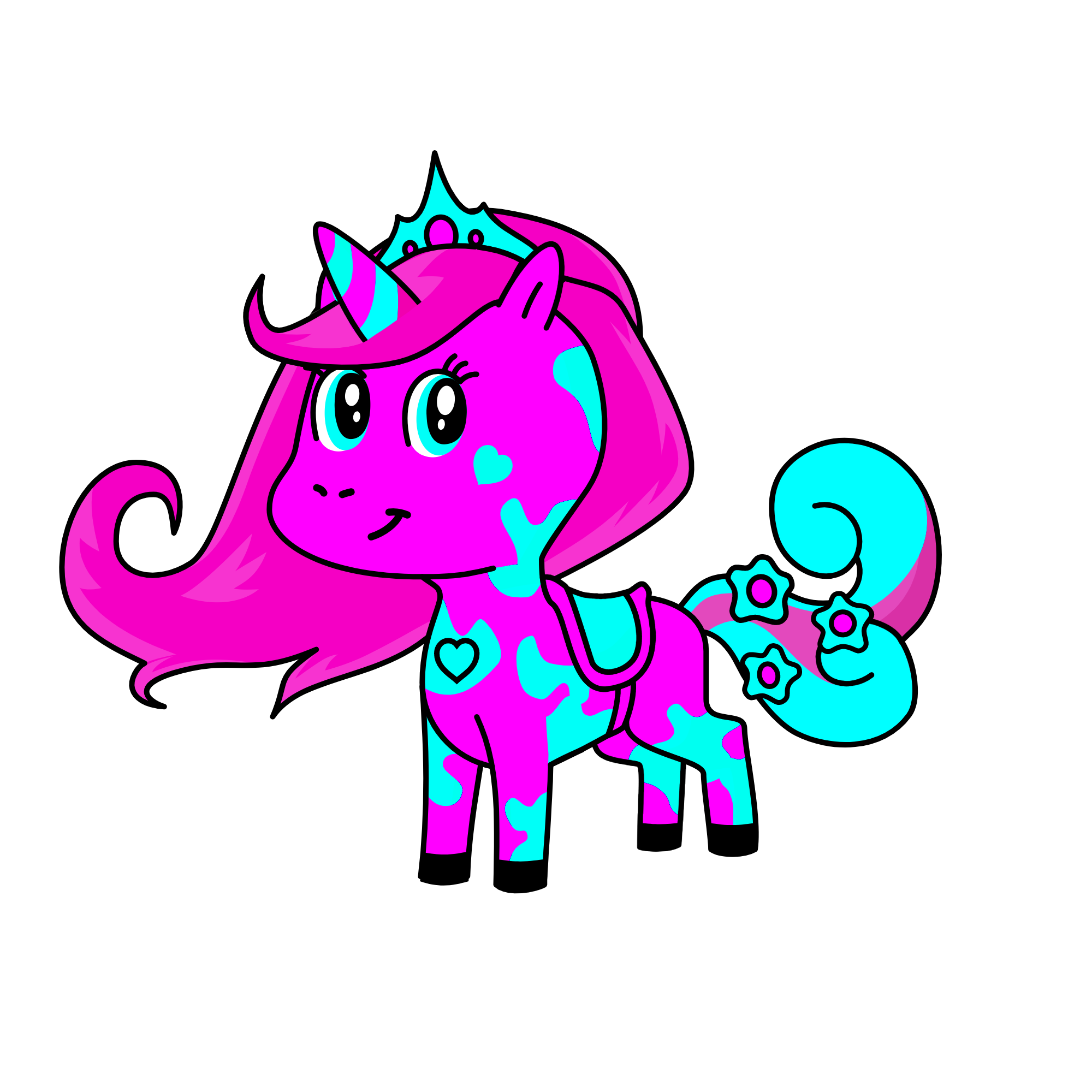 qreen cakes, the unicorn