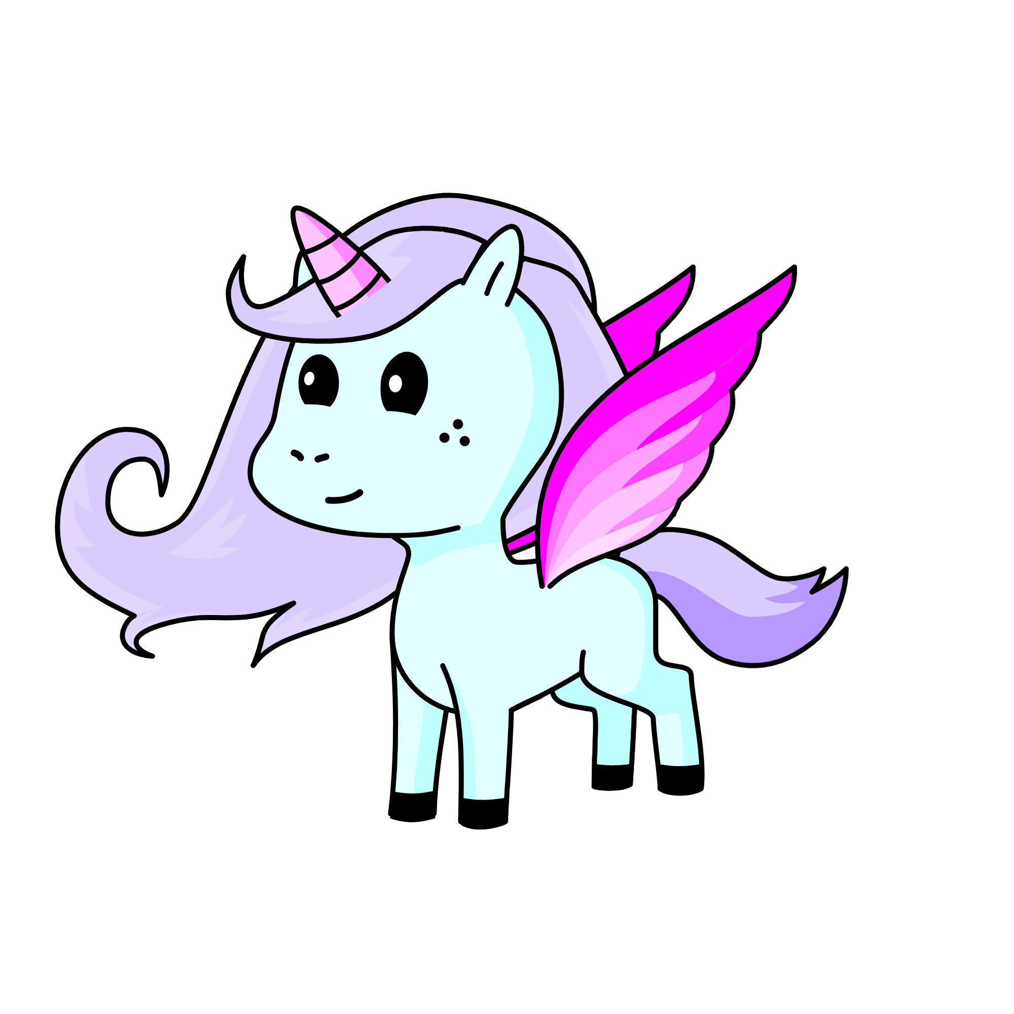 Pink Star, the unicorn