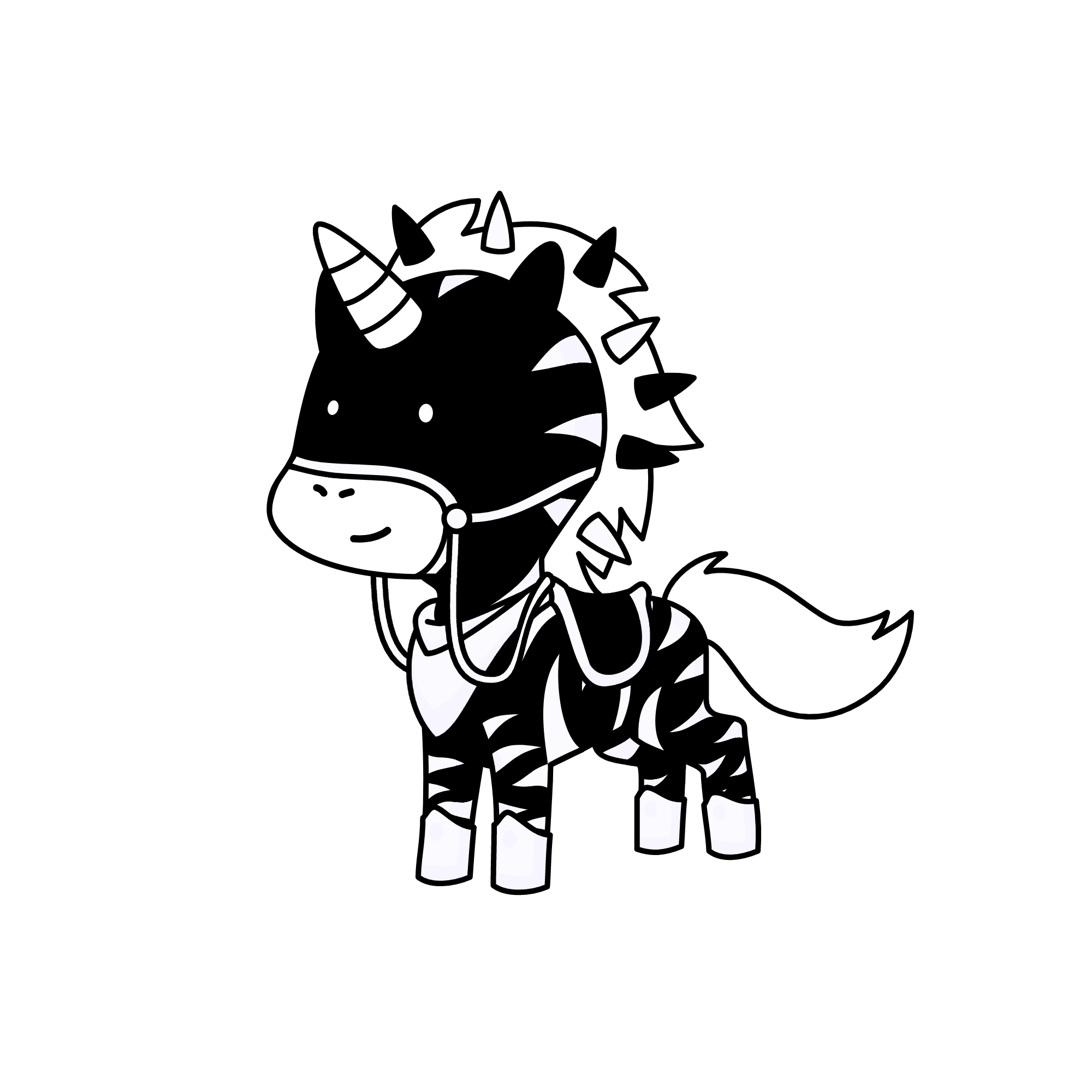 EVIL BLACK, the unicorn