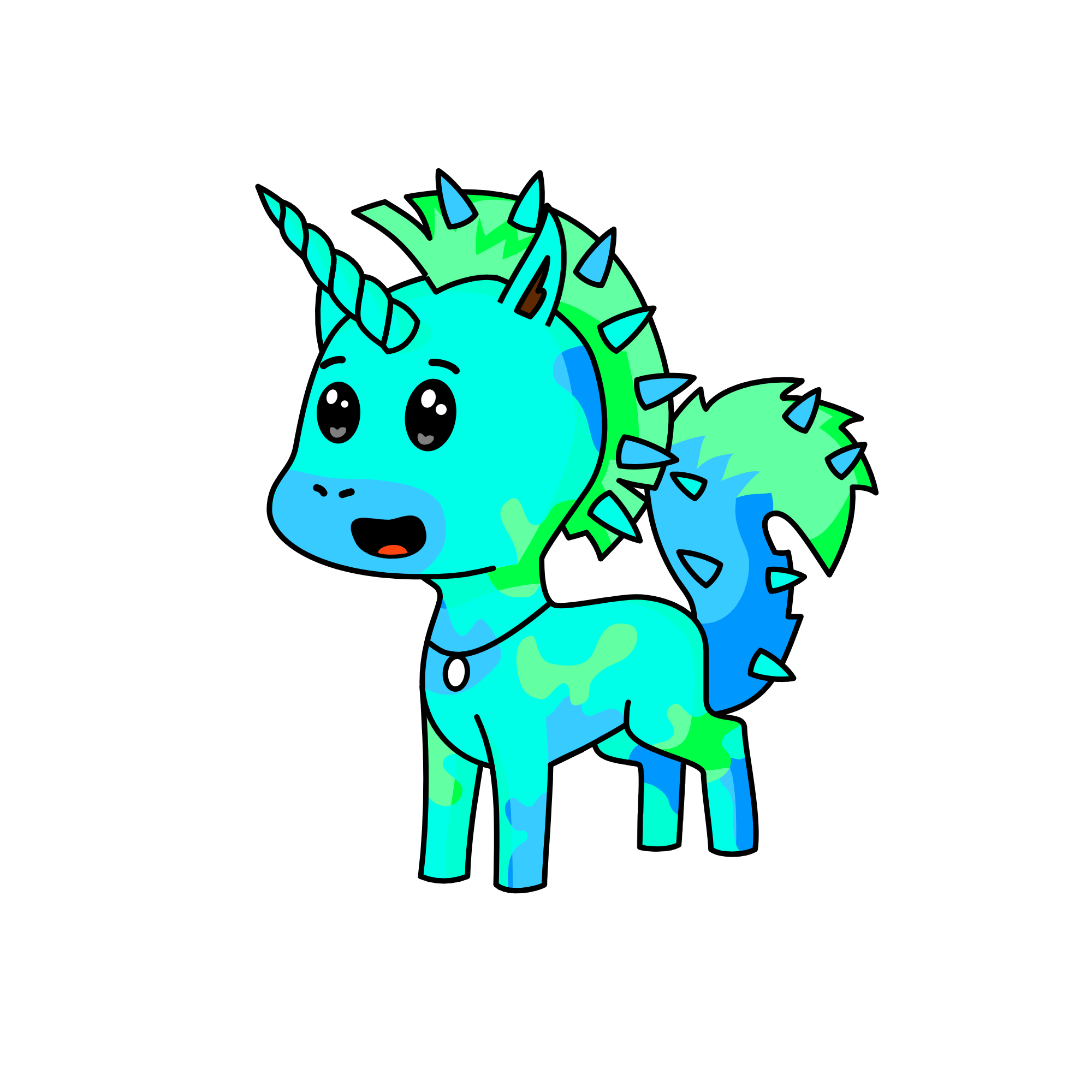 spiky scout, the unicorn