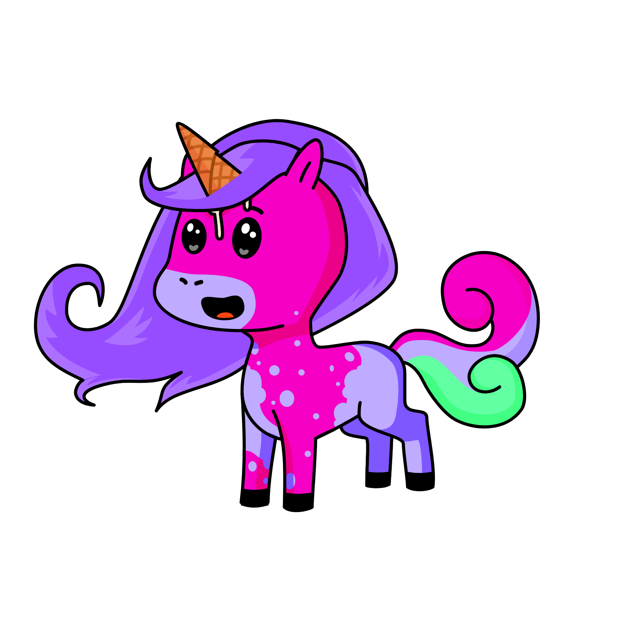 cotten candy, the unicorn
