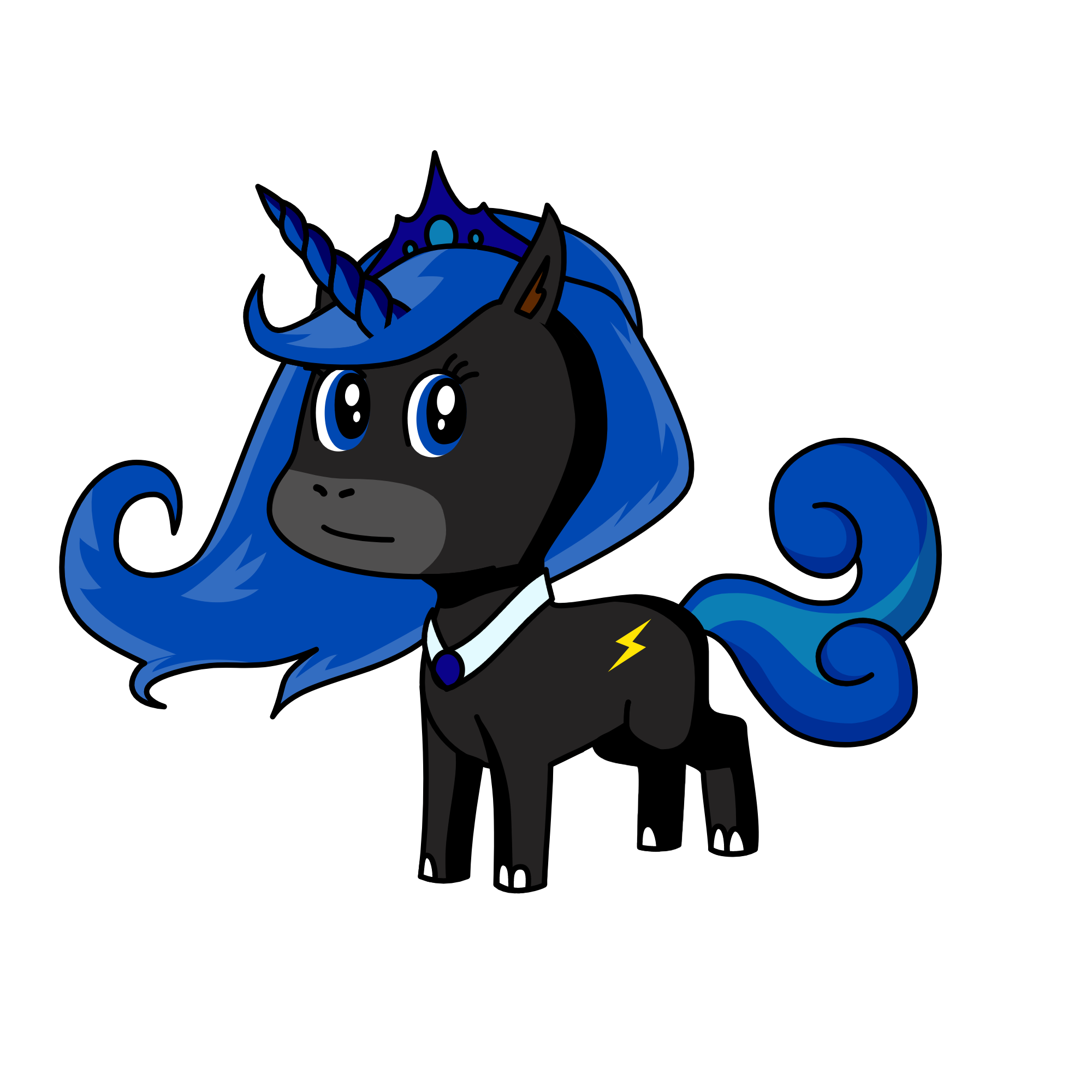 Luna Queen of Midnight, the unicorn