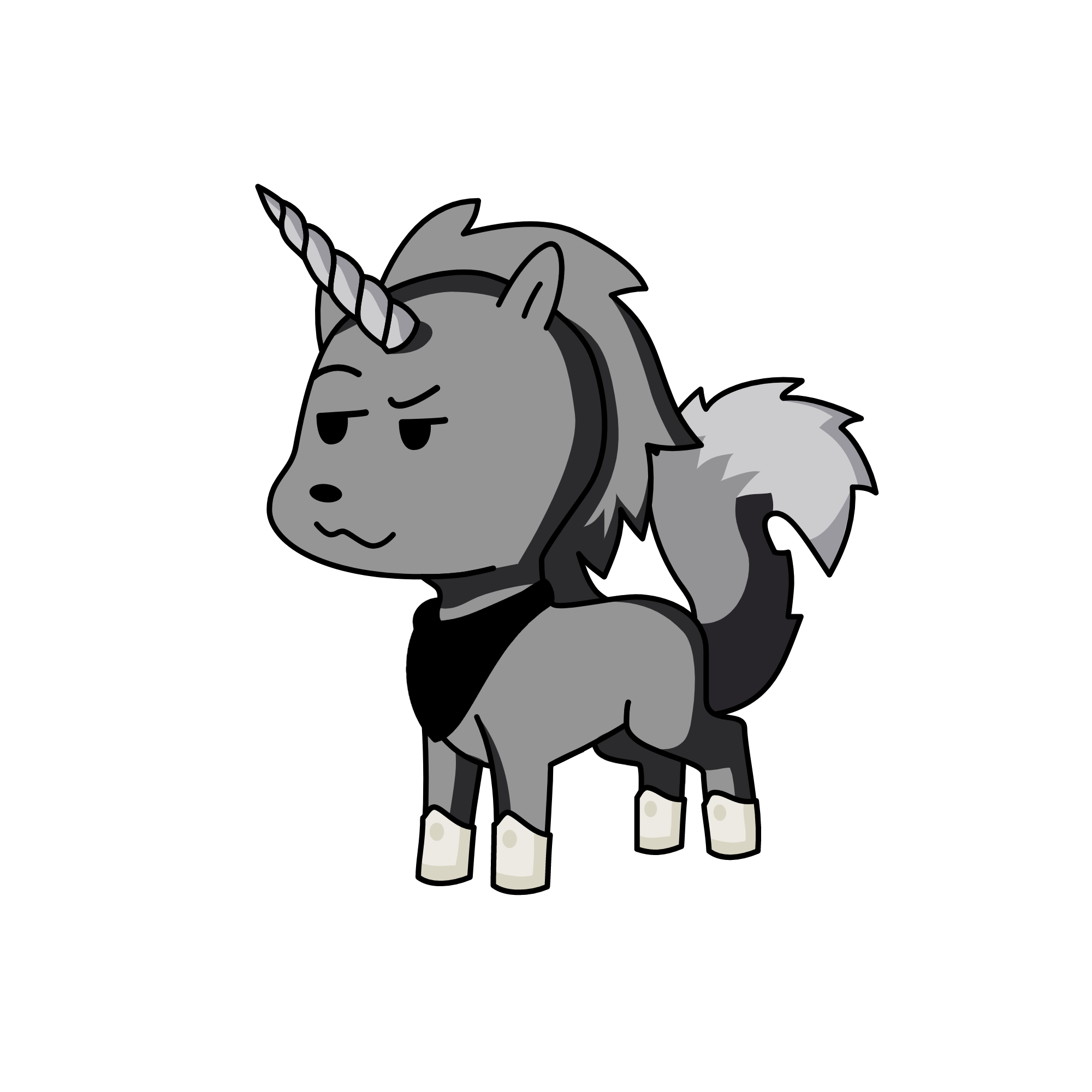 Luna the Uni-Wolf, the unicorn