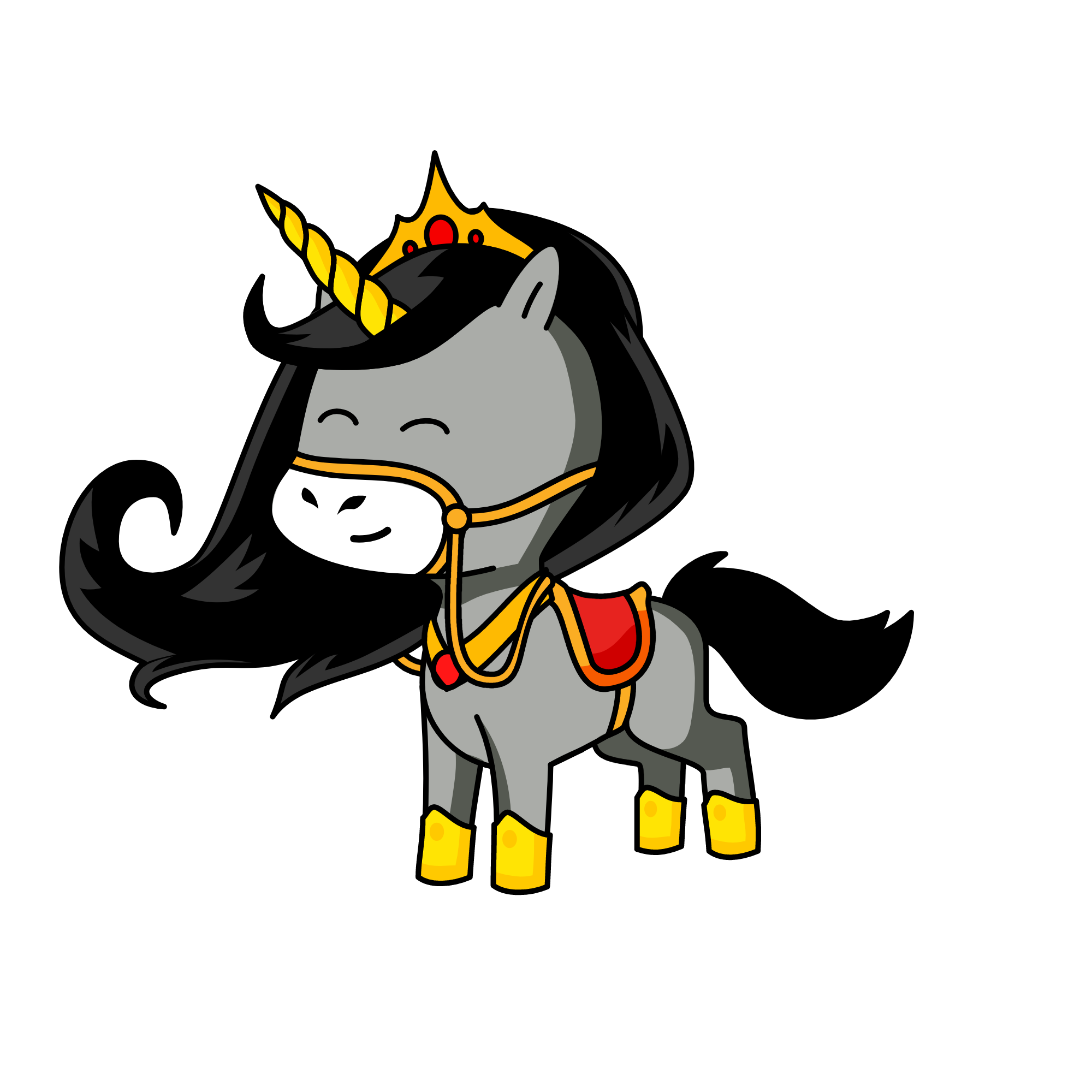 Queen Ruby of Artemonia, the unicorn