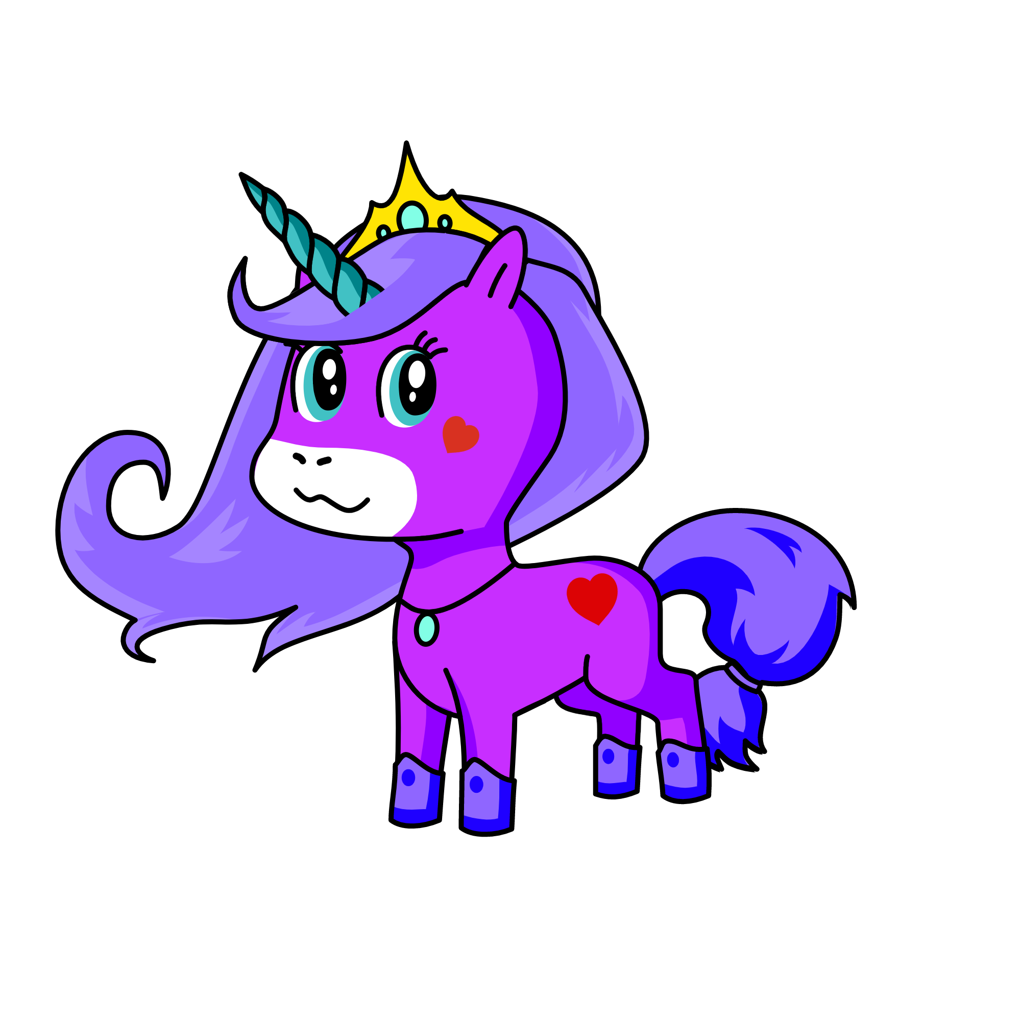 Princess Arora, the unicorn