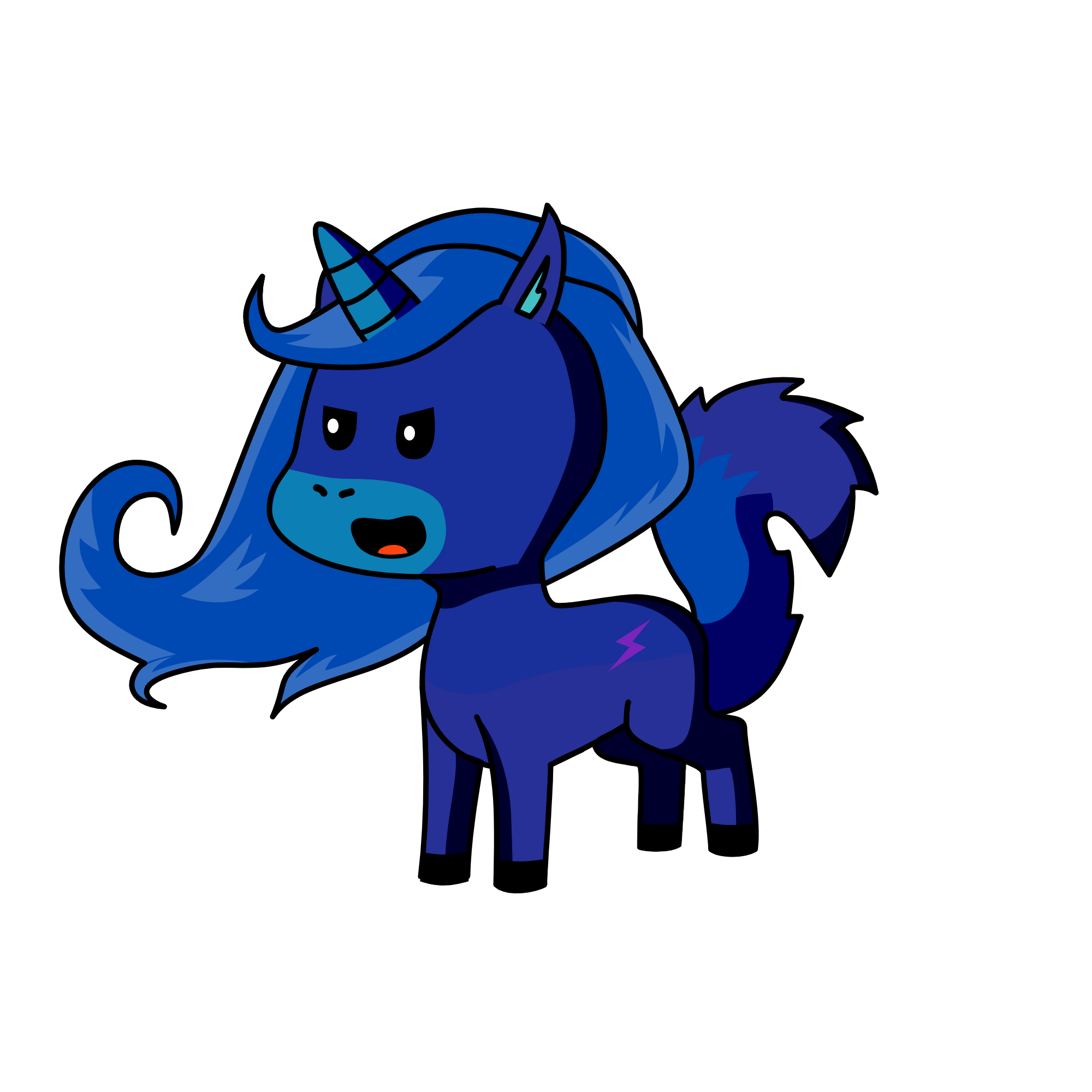 Moonlight, the unicorn