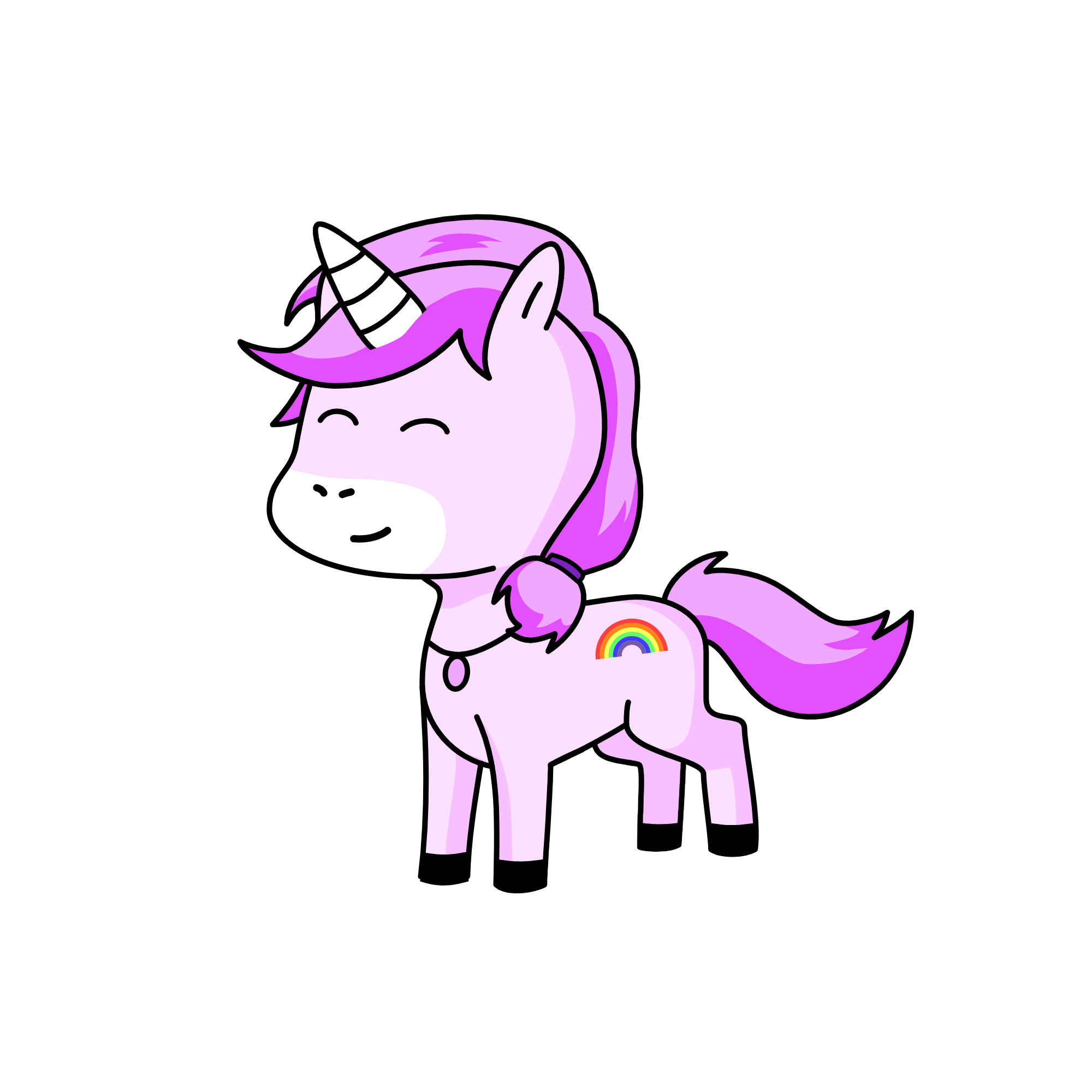 Violet, the unicorn