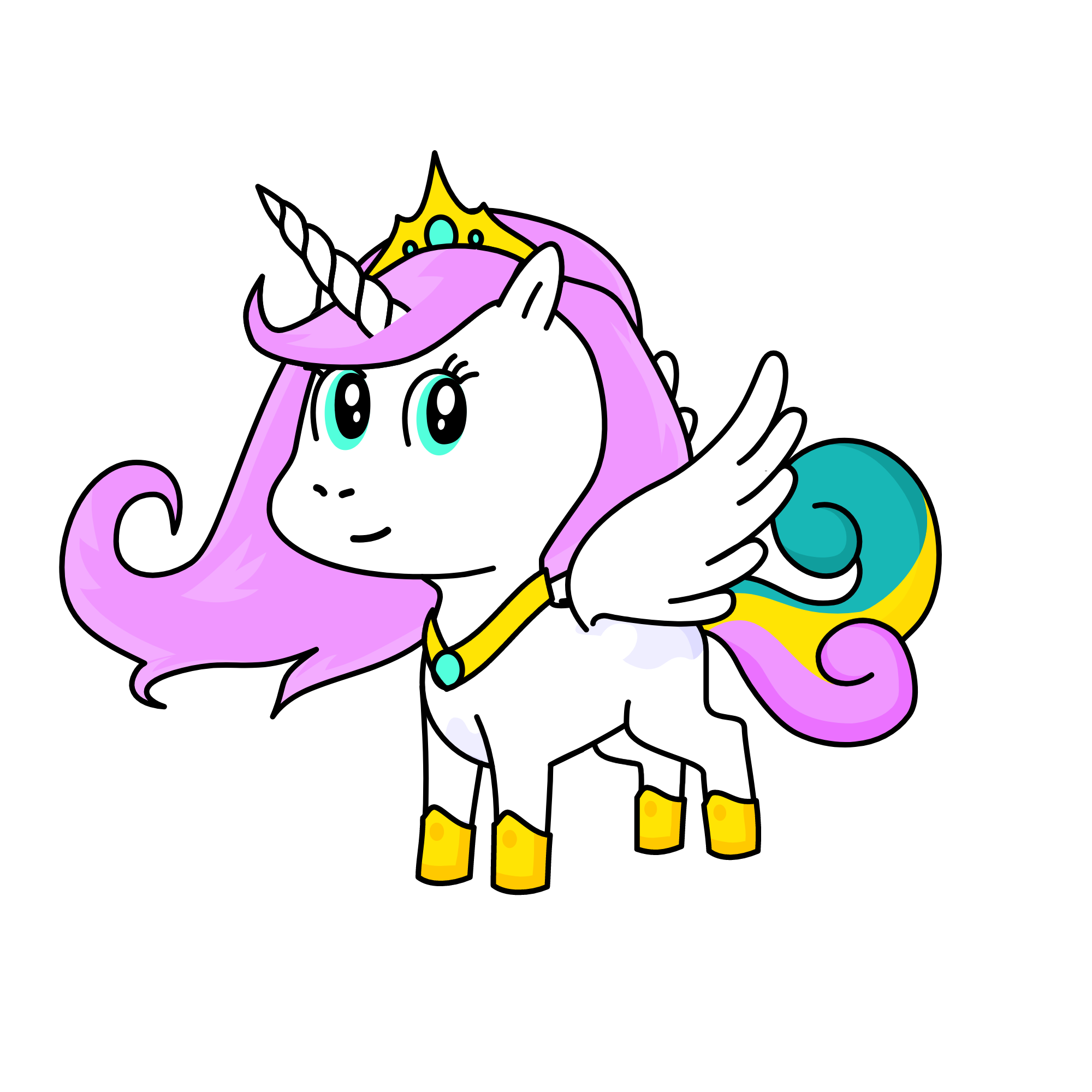 Princess Celestia, the unicorn