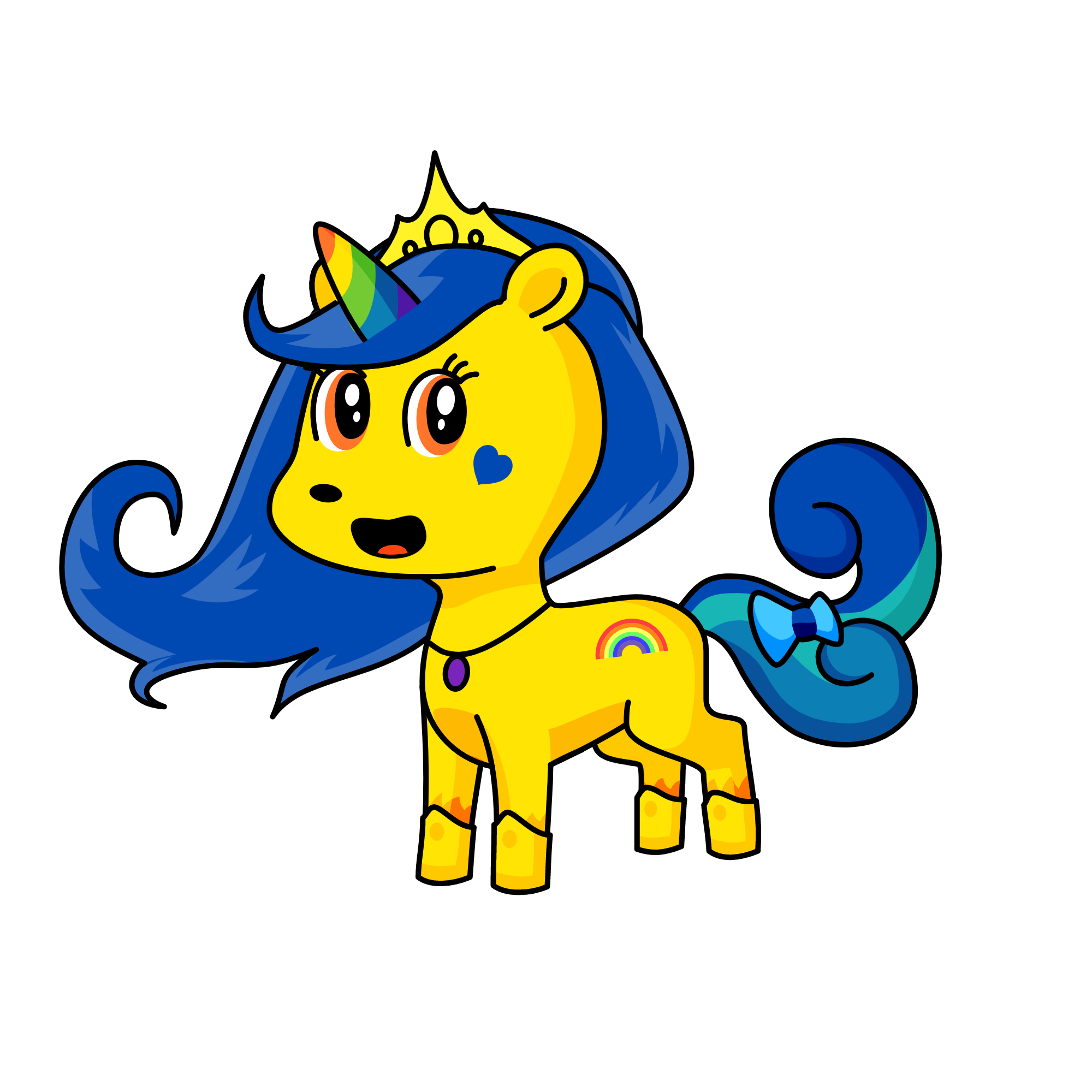 Ms. White, the unicorn