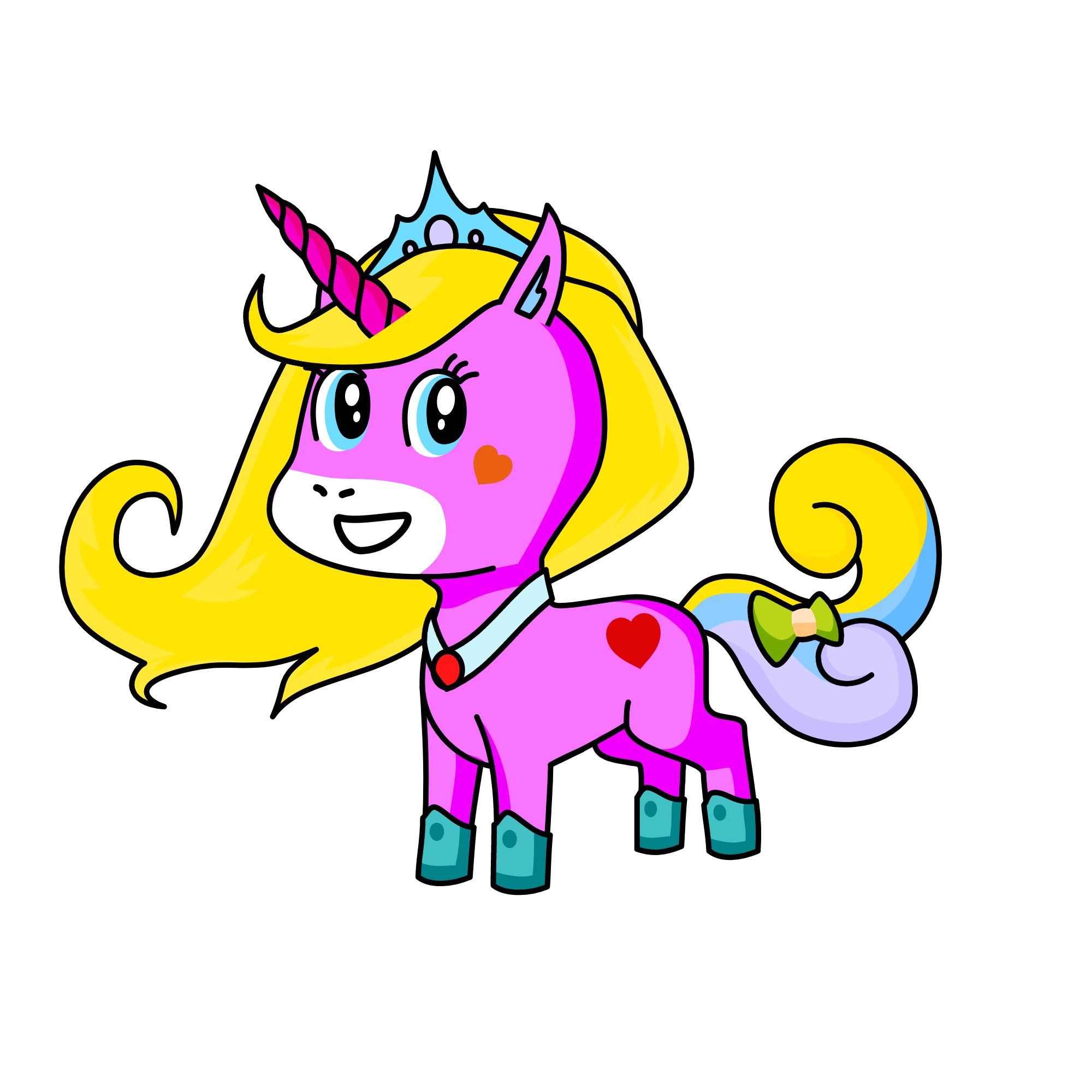 color blast, the unicorn