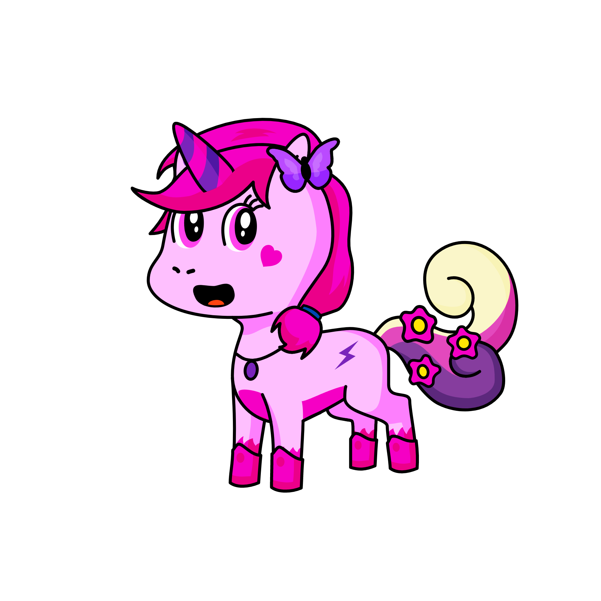 Pinkalusios, the unicorn