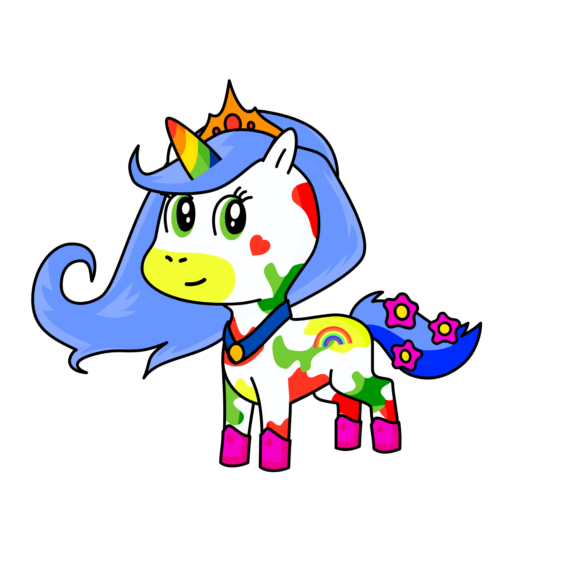 Arcenceil( Rainbow in french) , the unicorn