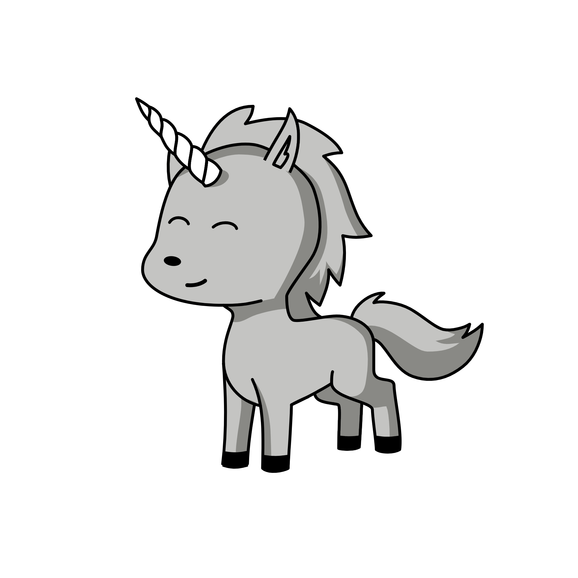 Wolf, the unicorn