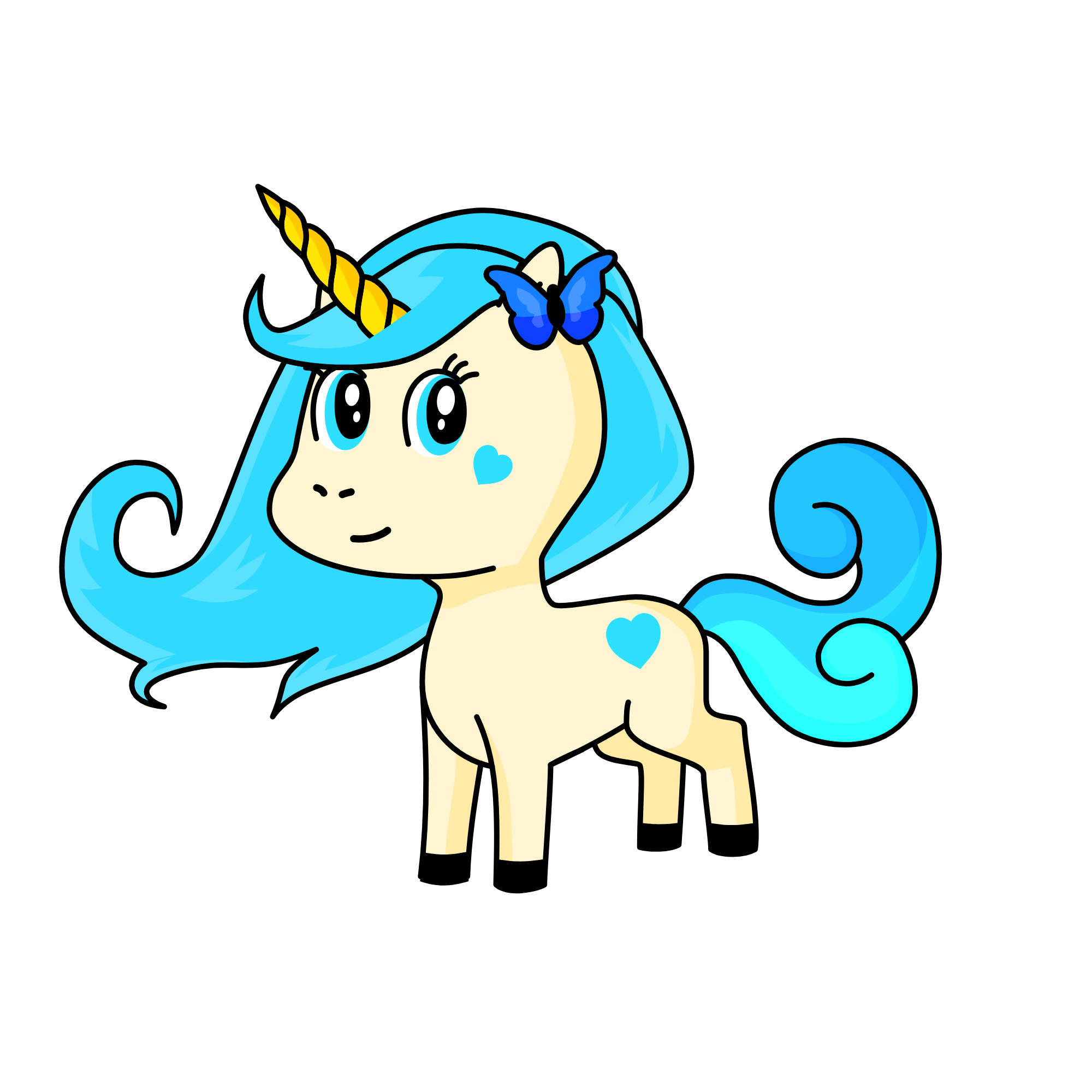 Burbuja, the unicorn