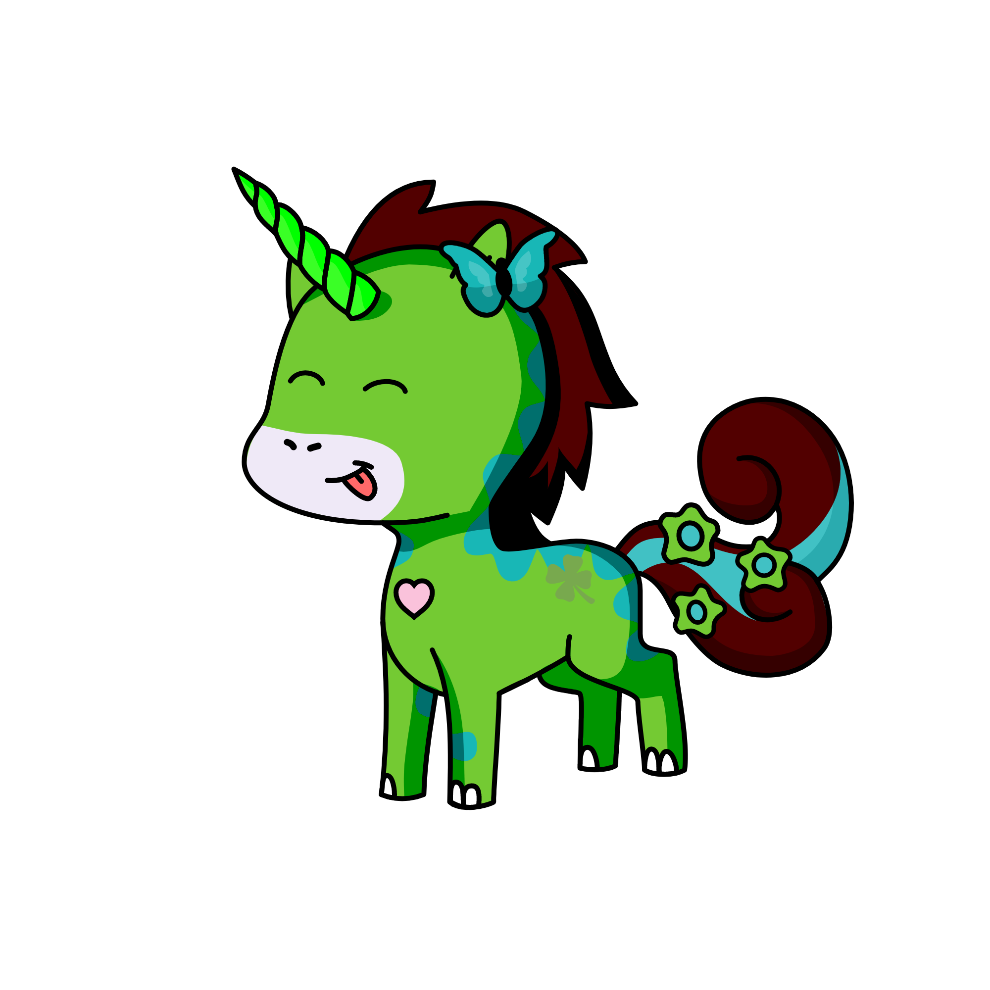 deer da horsey, the unicorn