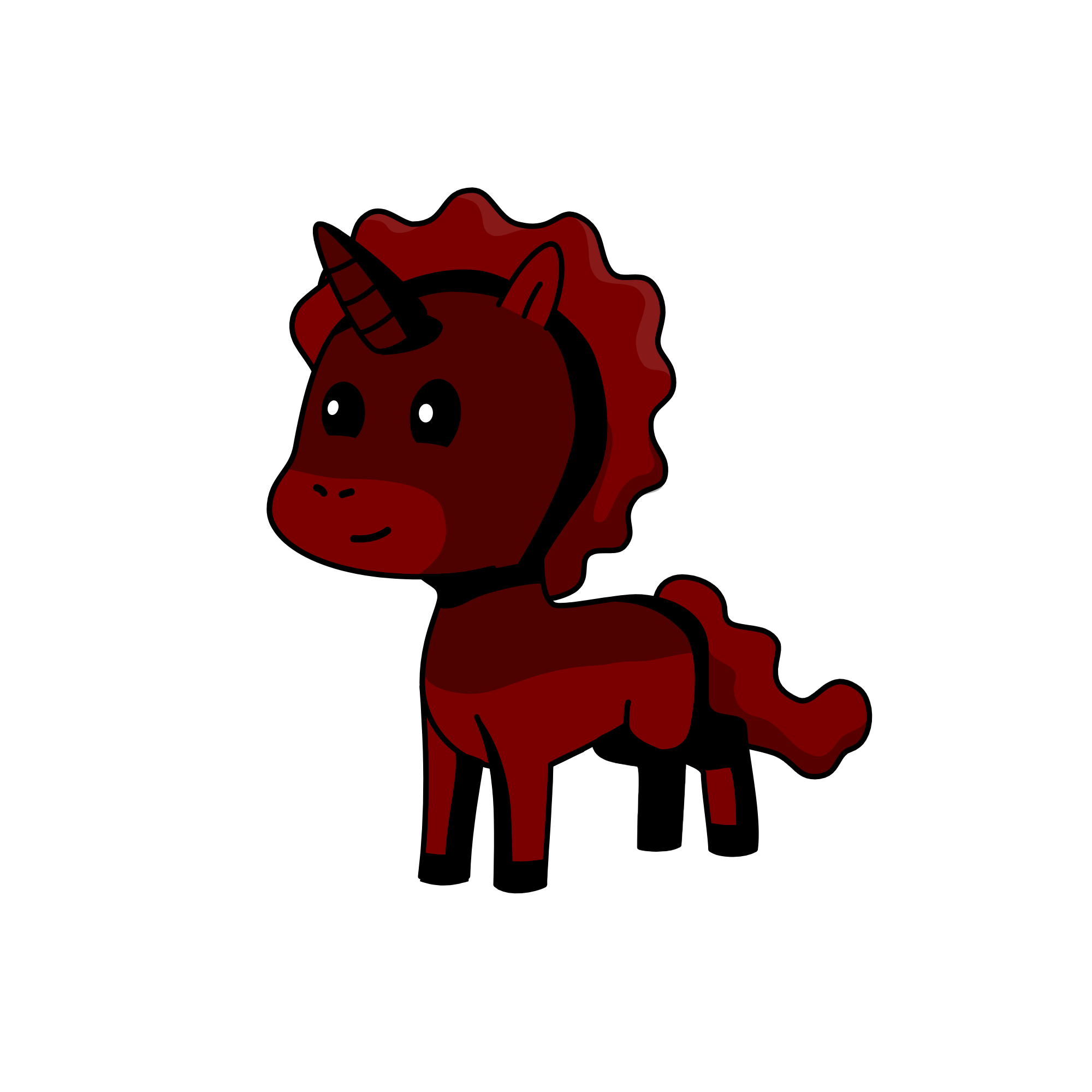 spllateree shid, the unicorn