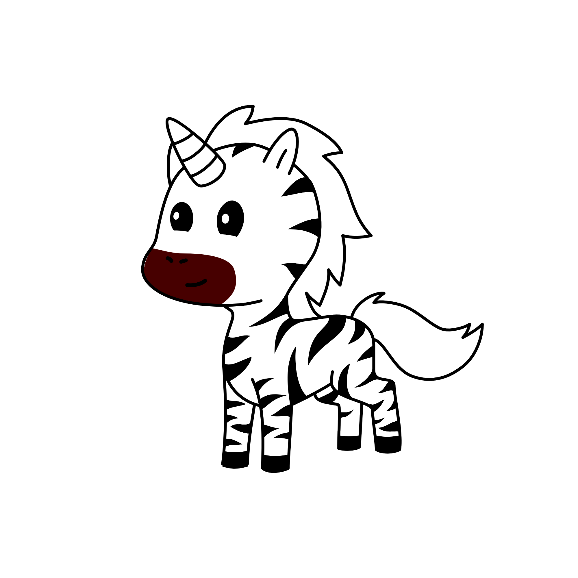 i an a-fricken zeebrah hoo feads on shid, the unicorn