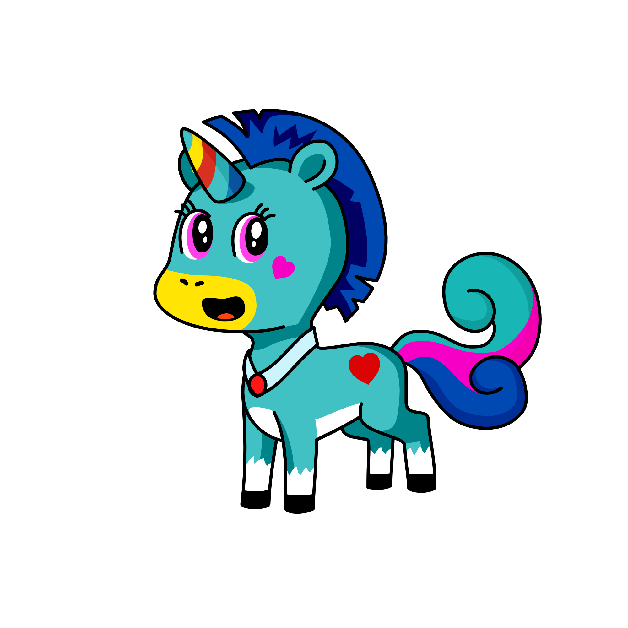 rainbow, the unicorn