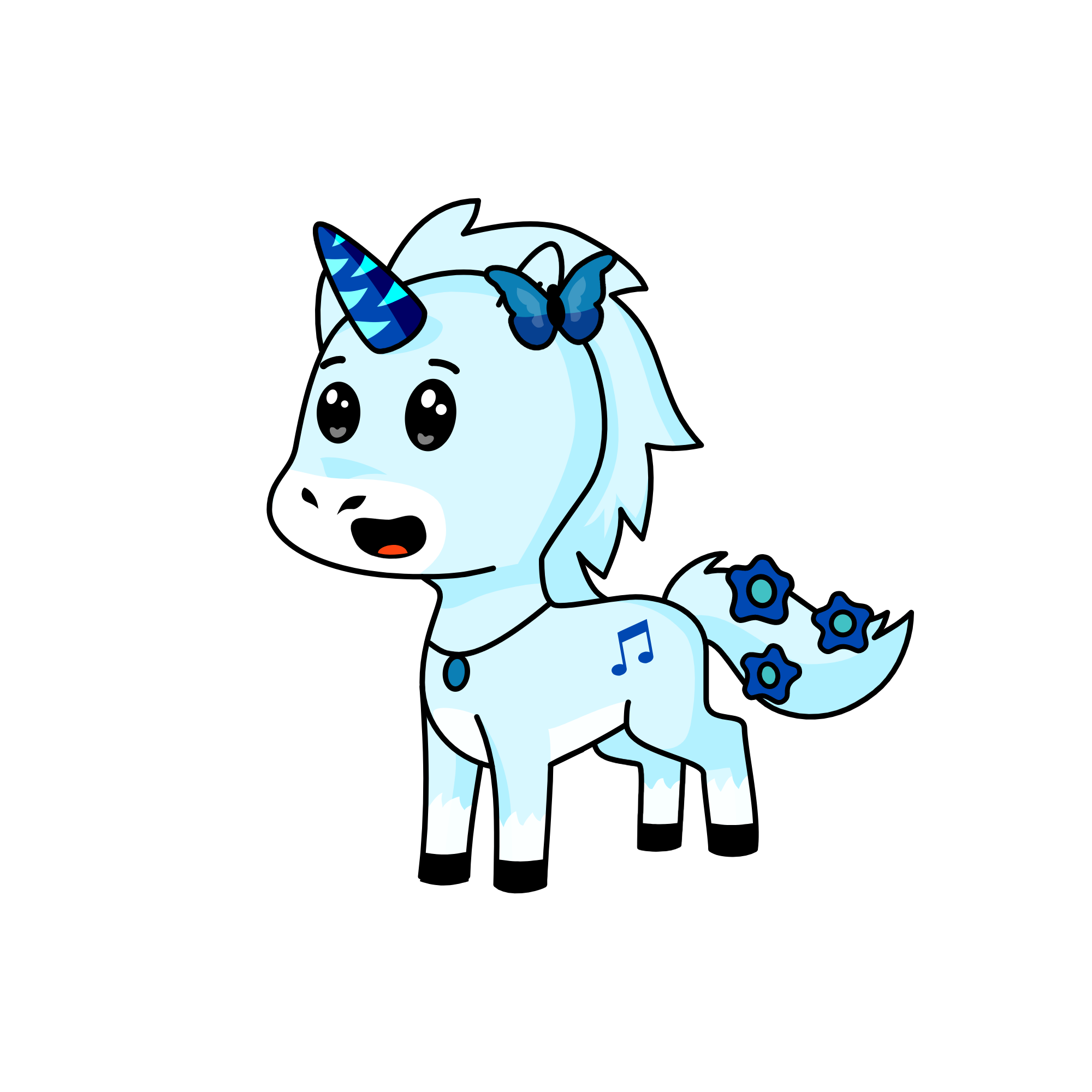 Snowball, the unicorn