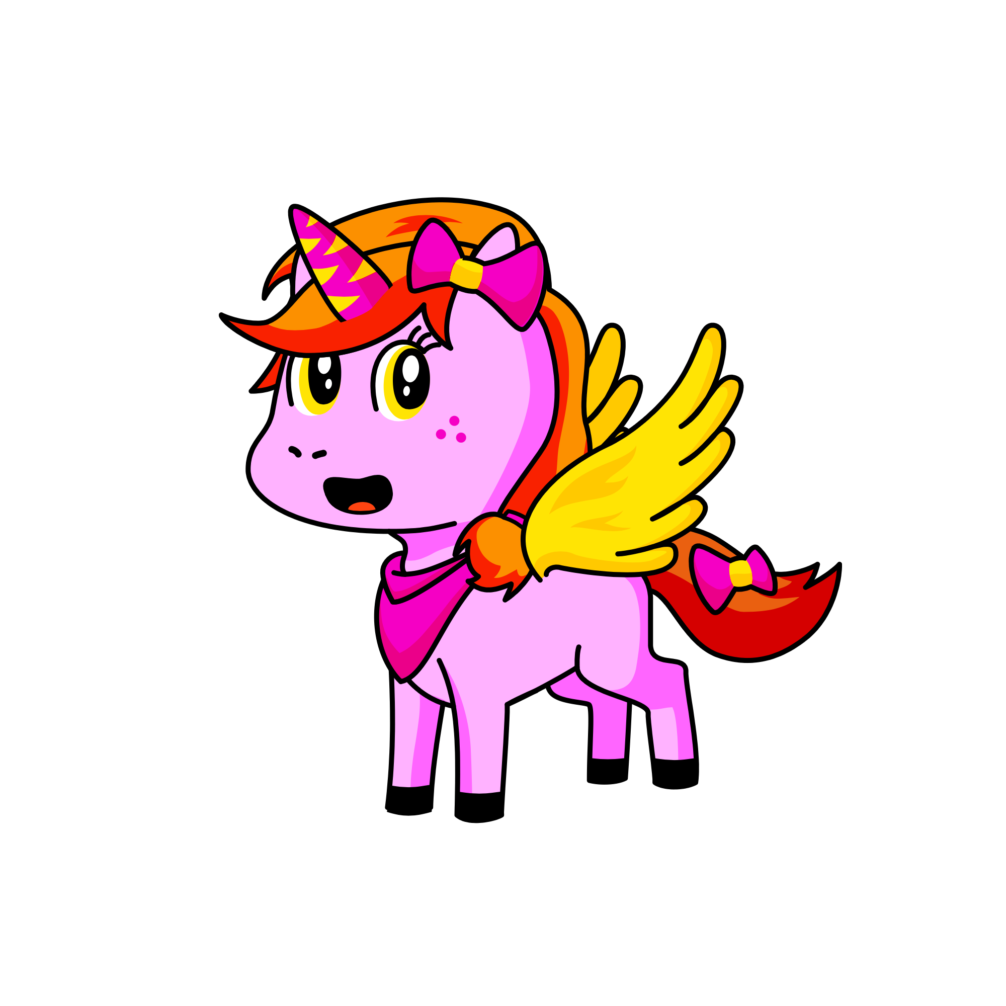 Pink Firelight , the unicorn