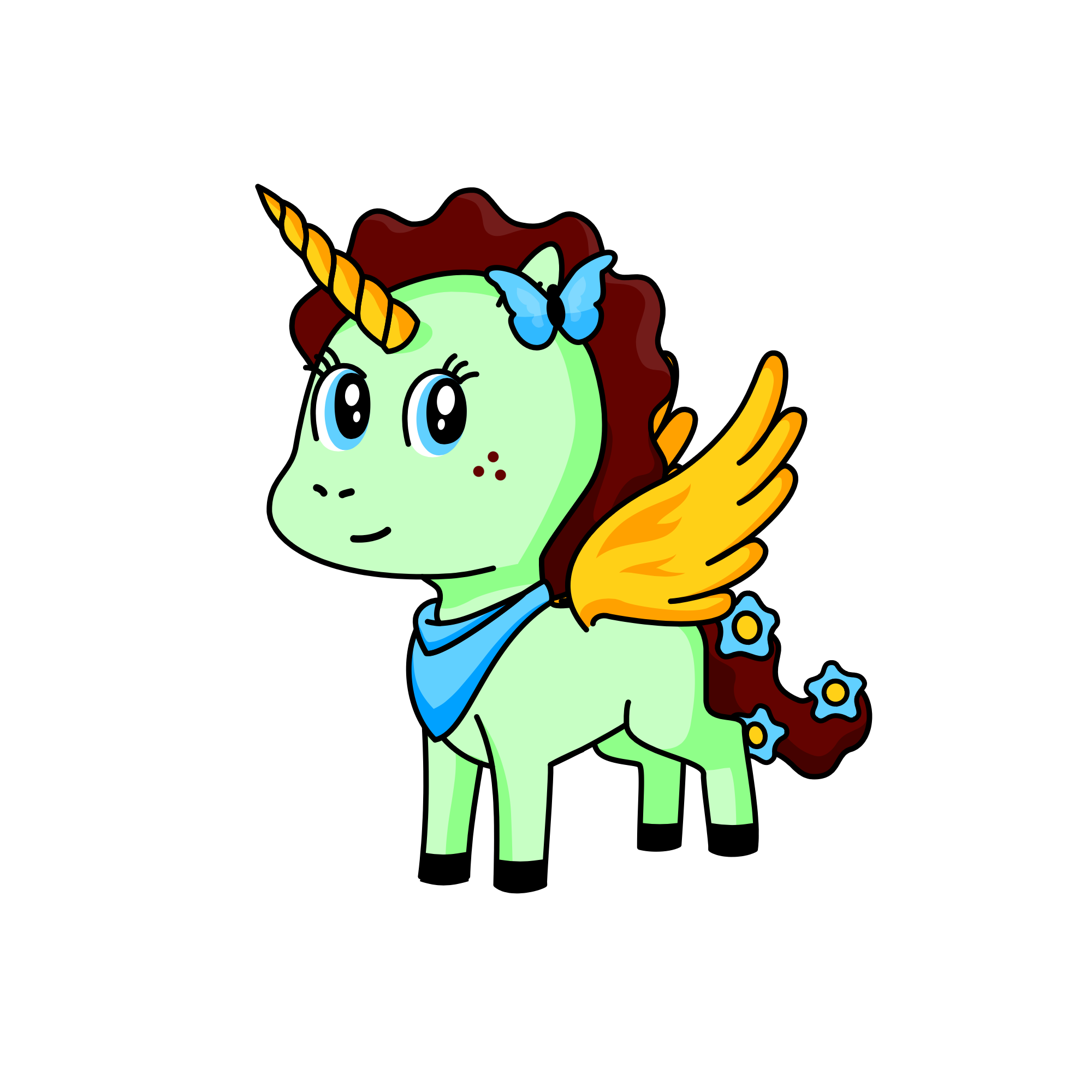 Nymph , the unicorn