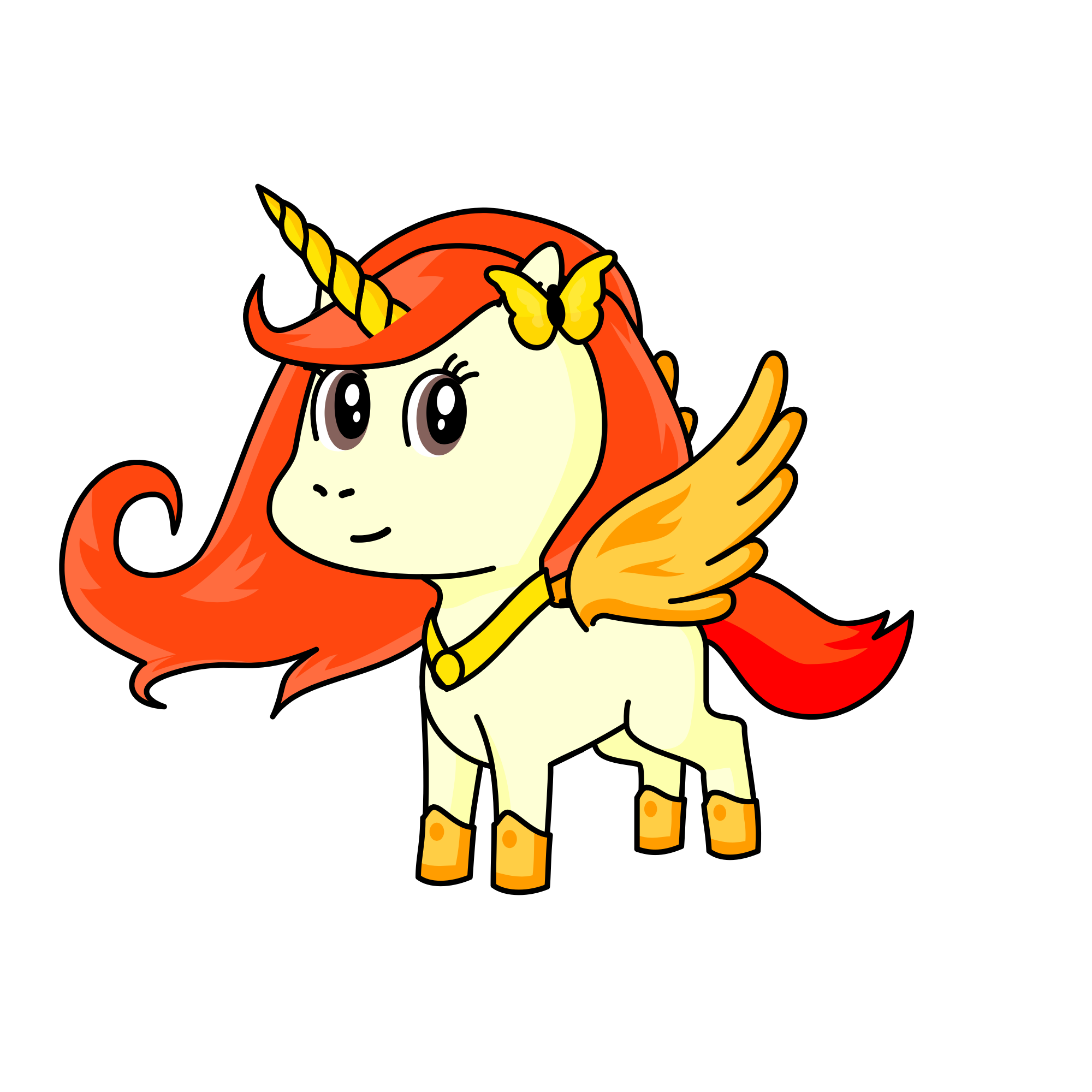 Sunburst, the unicorn